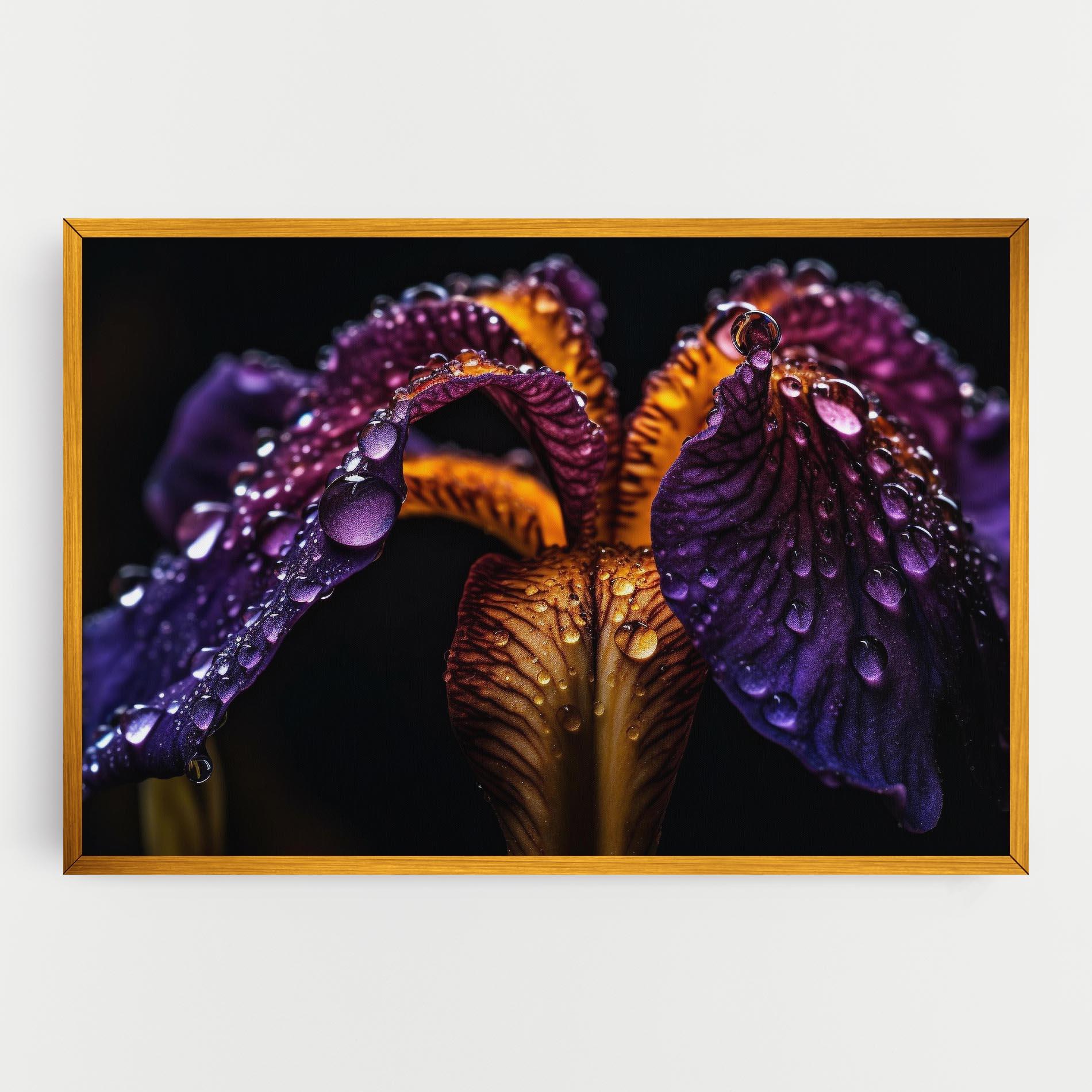 Tablou Canvas Dark Iris After Rain mockup 0
