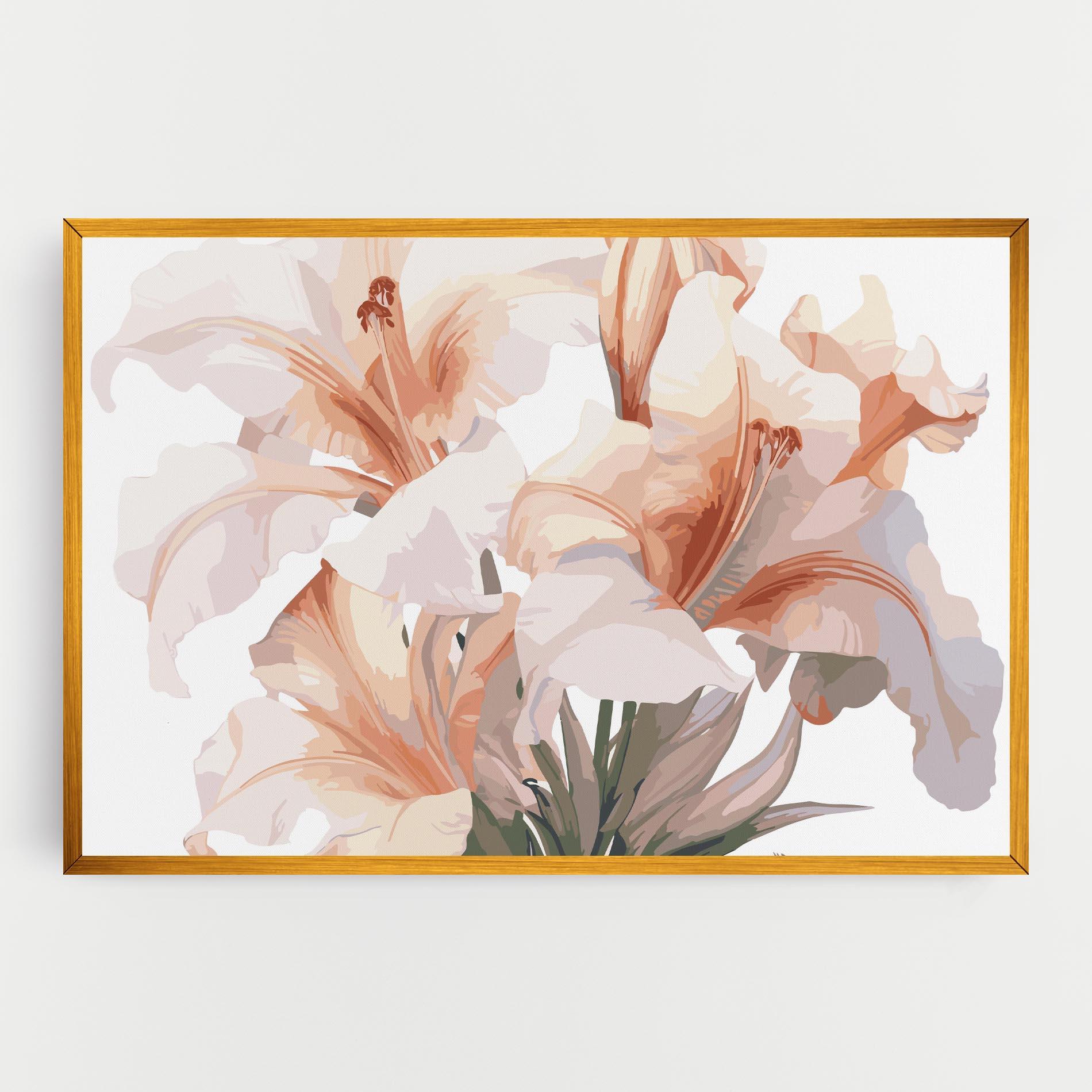 Tablou Canvas Light Orange Iris mockup 0