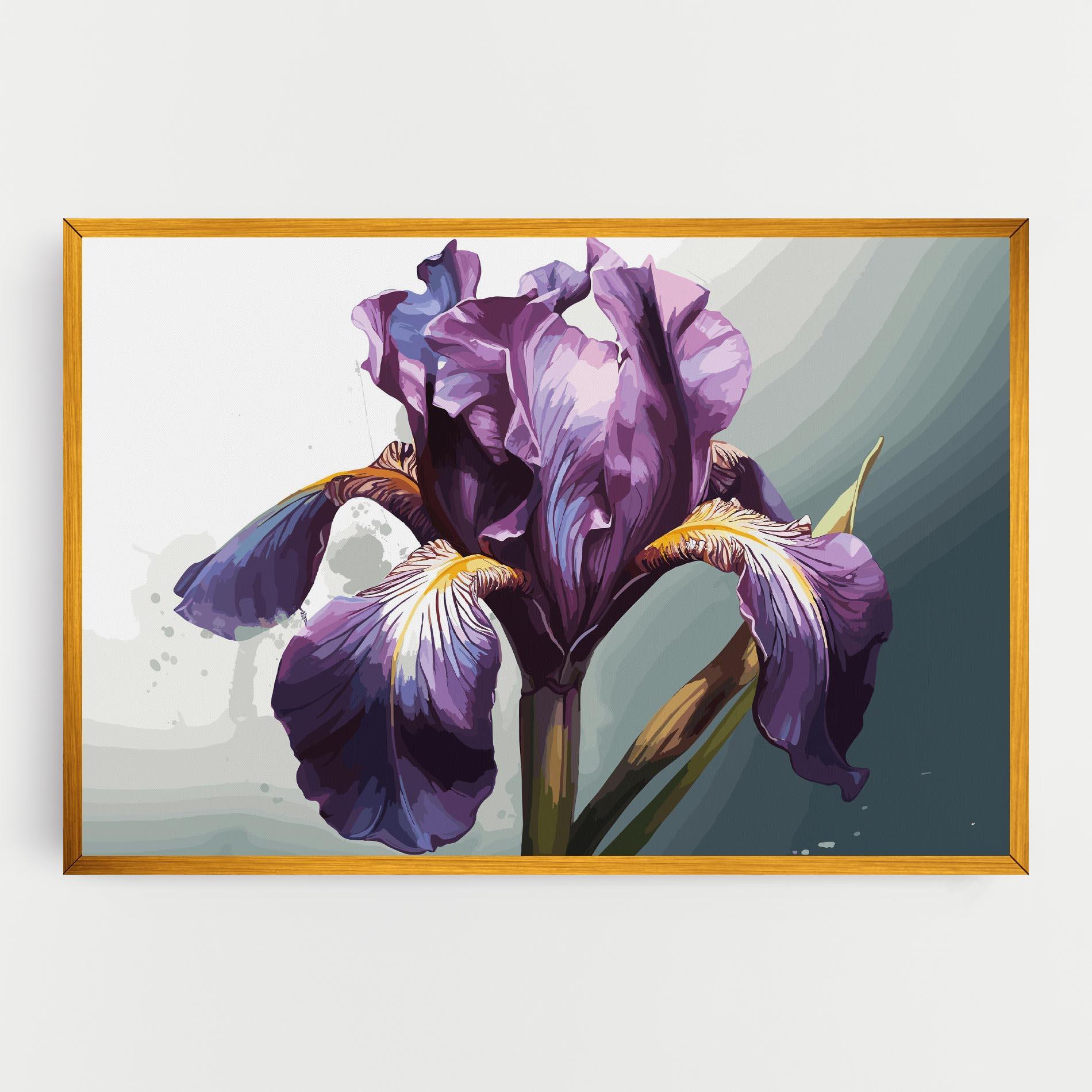 Tablou Canvas Purple Blue Iris mockup 0