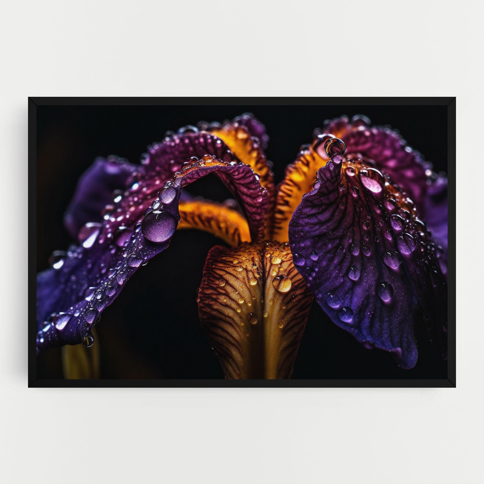 Tablou Canvas Dark Iris After Rain mockup 0