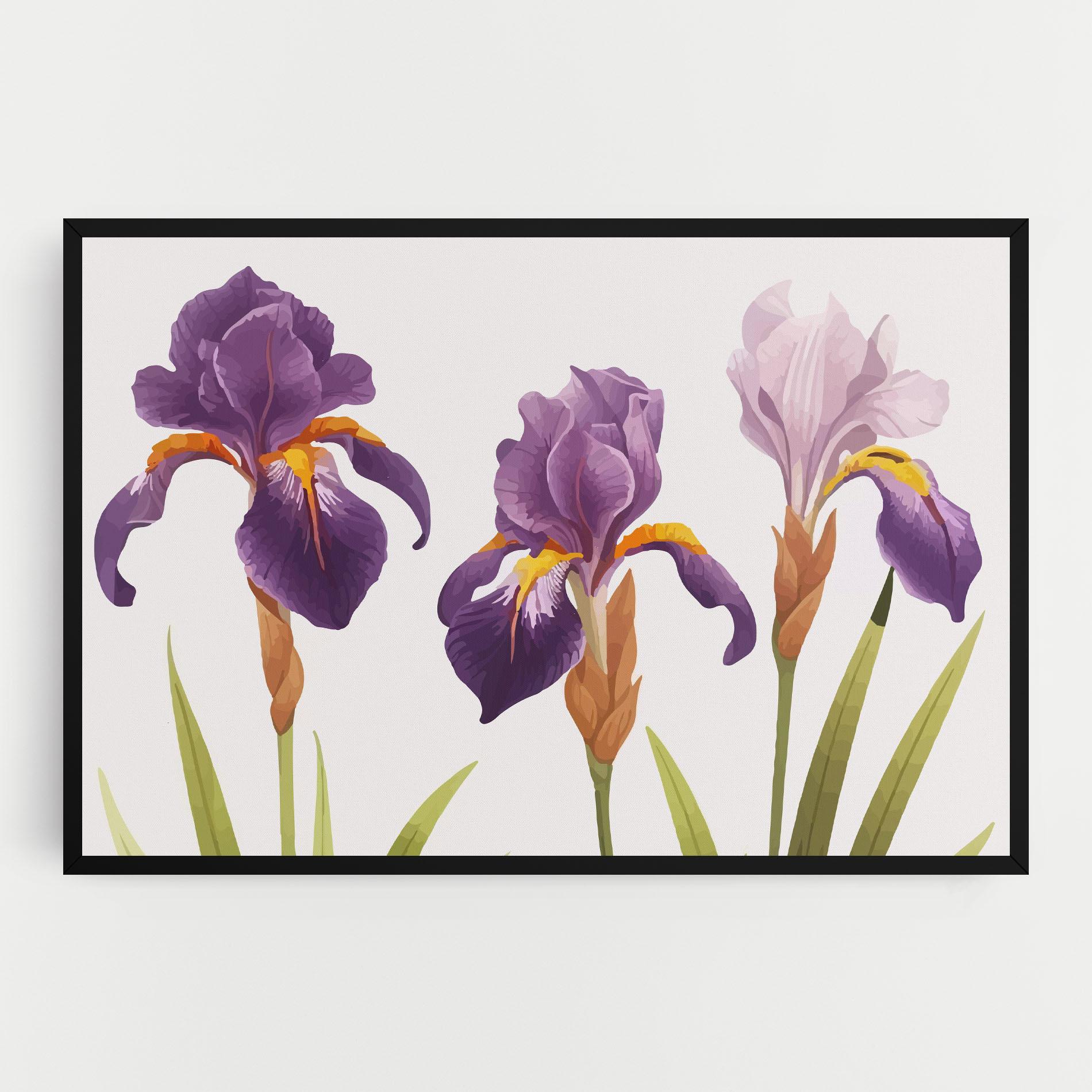 Tablou Canvas Iris Leaf mockup 0