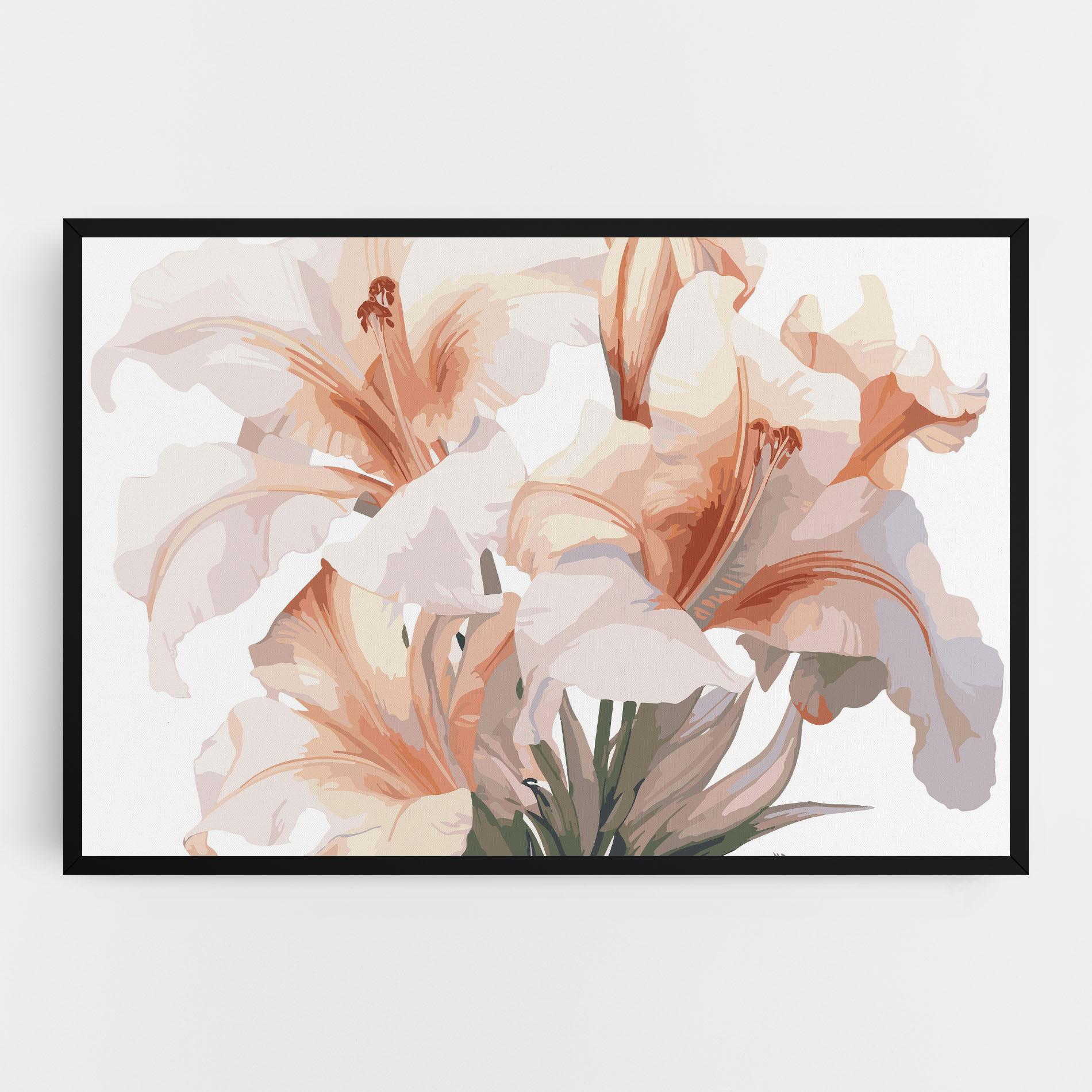 Tablou Canvas Light Orange Iris mockup 0