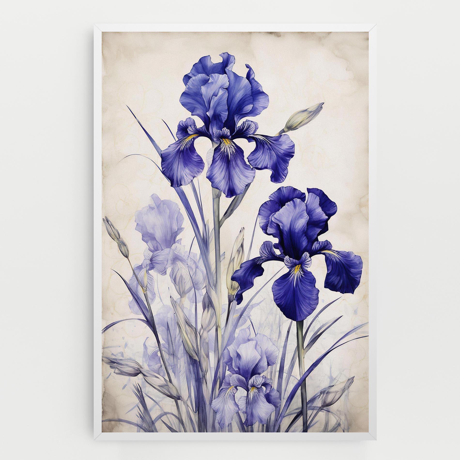 Tablou Canvas Irises Painting mockup 0