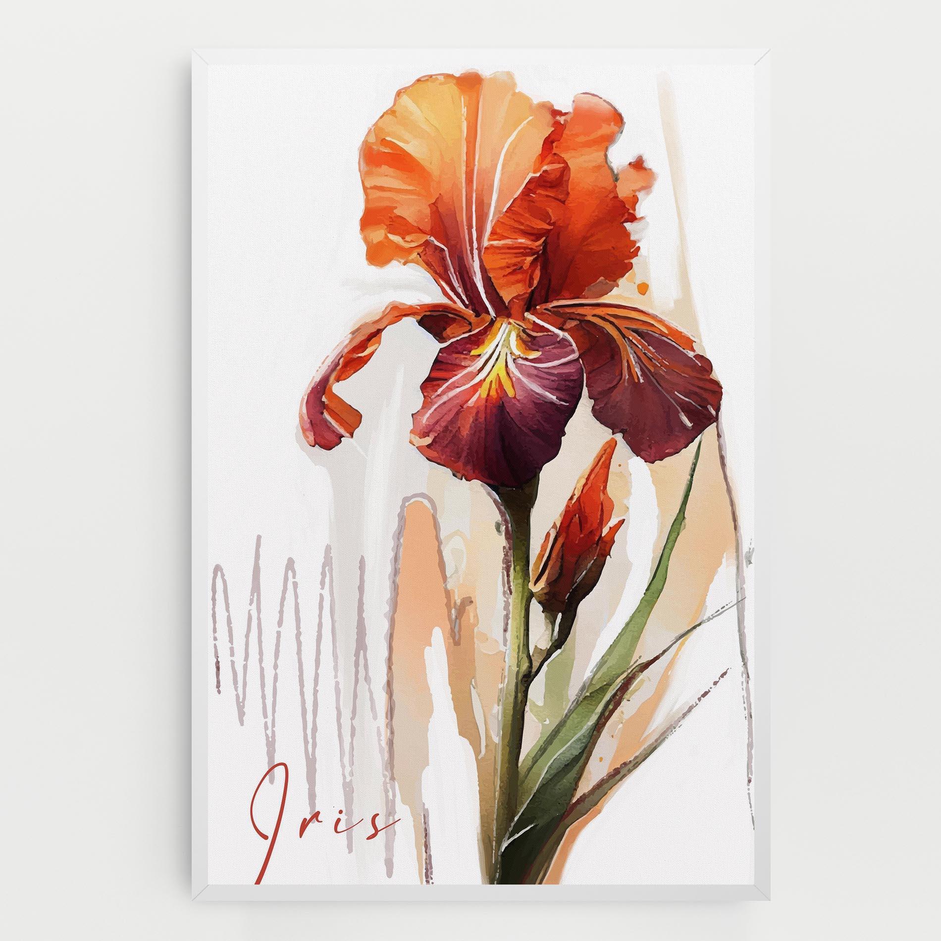 Tablou Canvas Orange Iris mockup 0