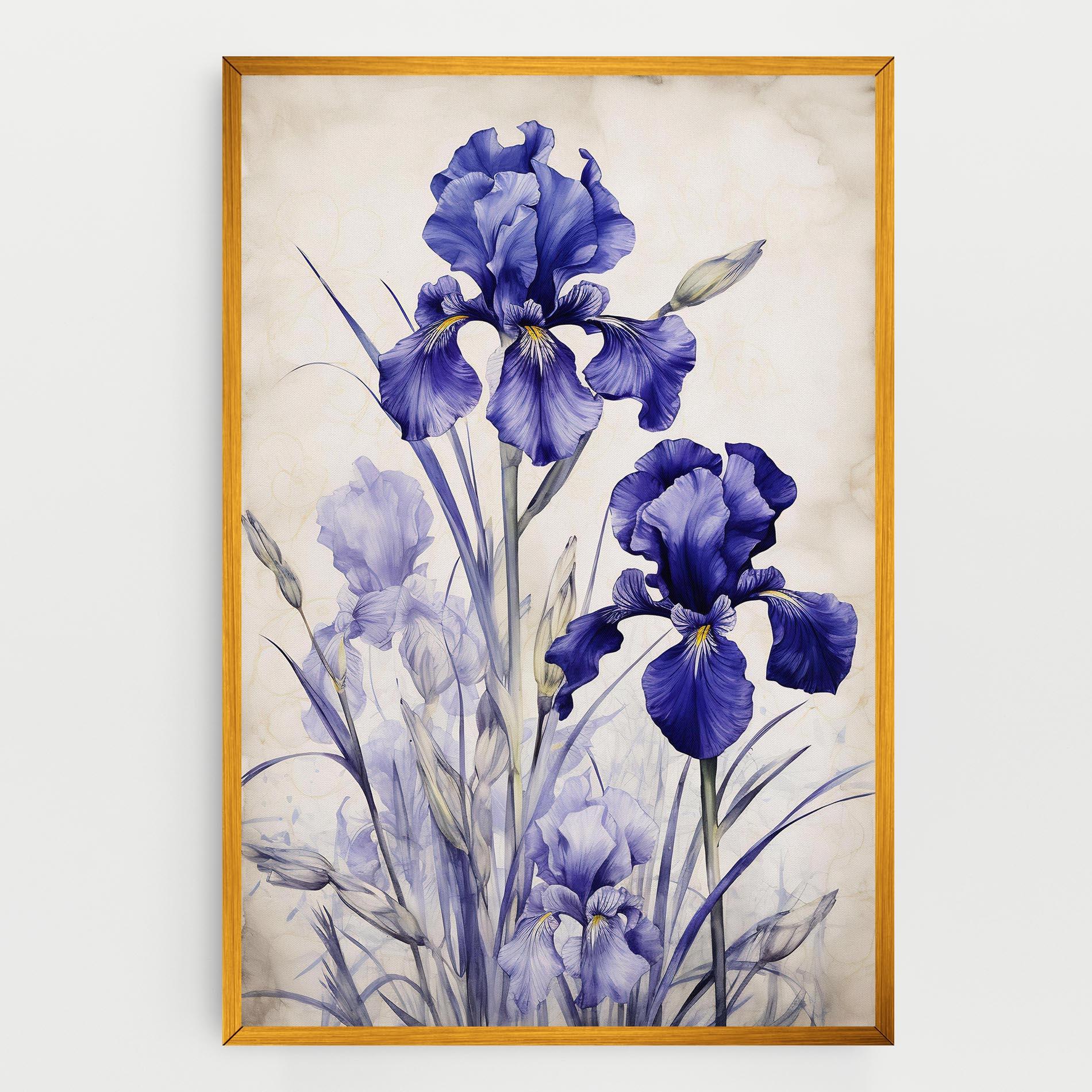 Tablou Canvas Irises Painting mockup 0
