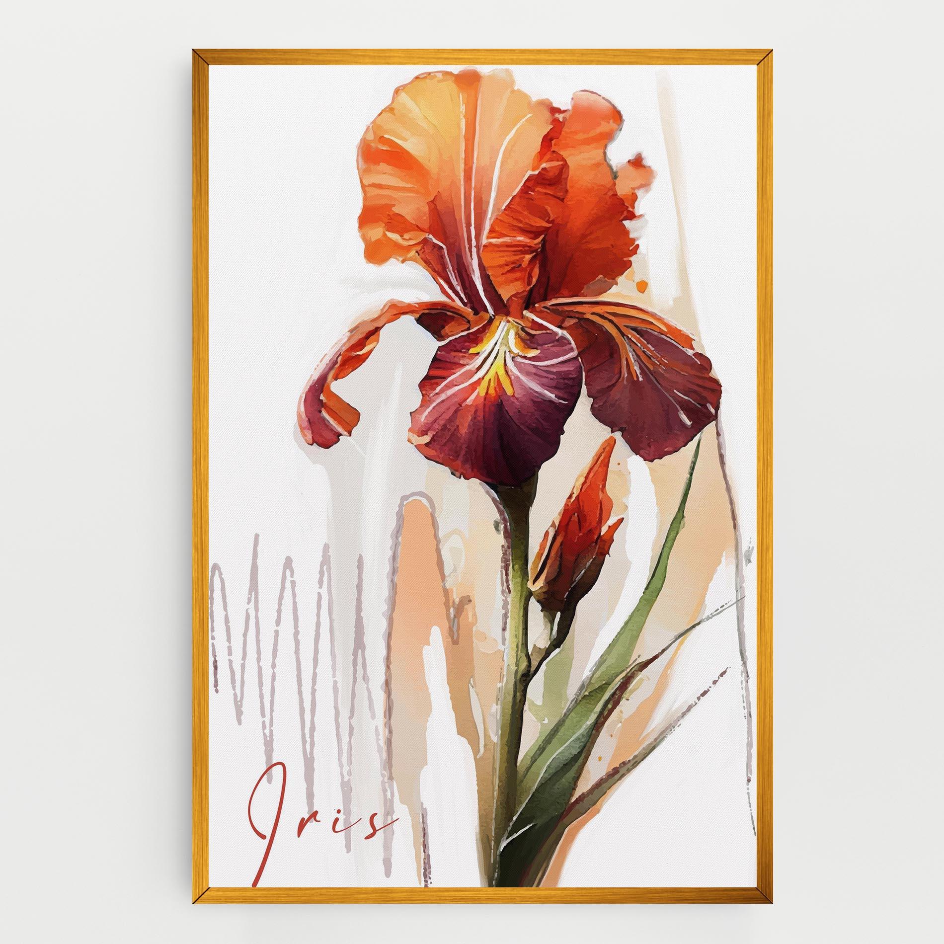 Tablou Canvas Orange Iris mockup 0