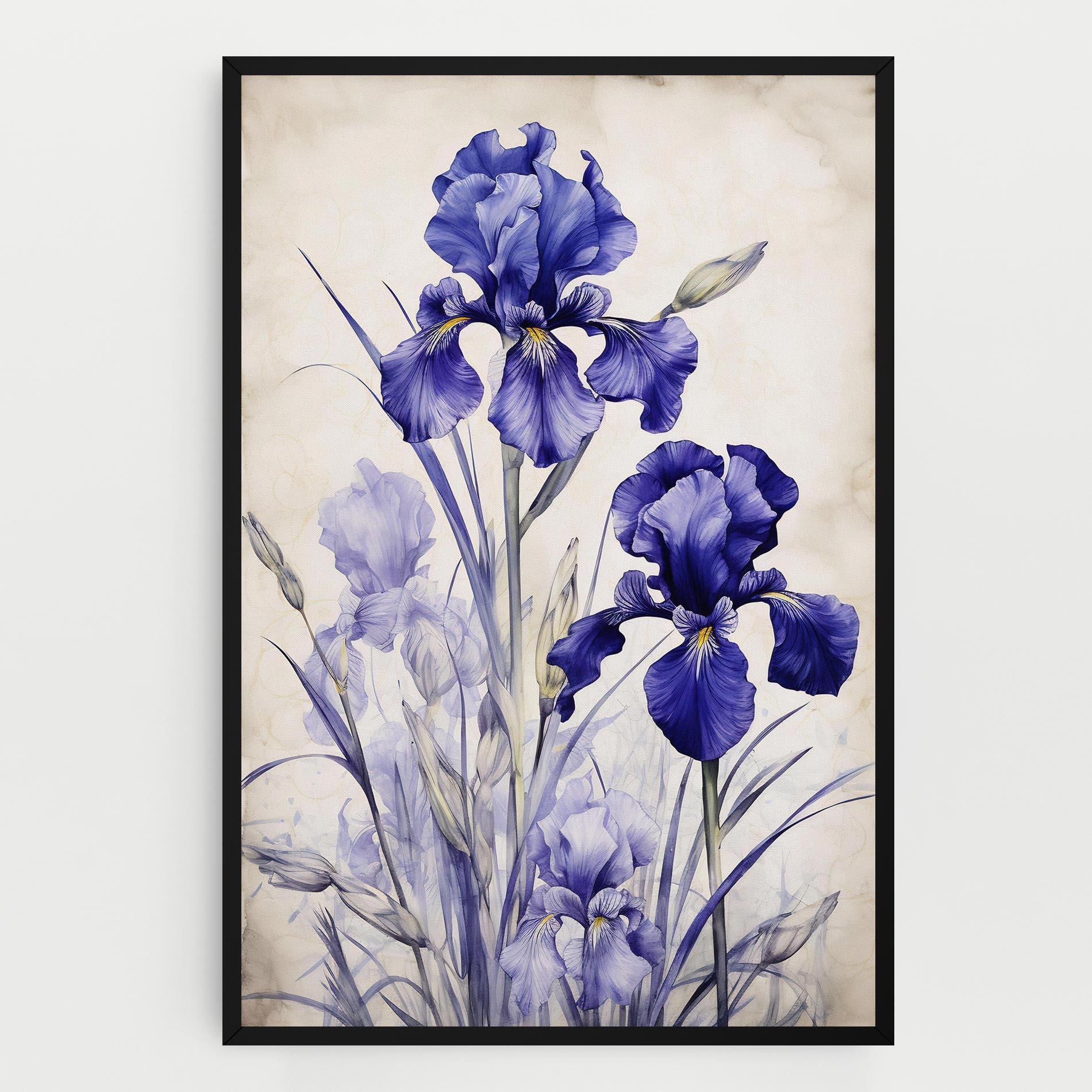 Tablou Canvas Irises Painting mockup 0