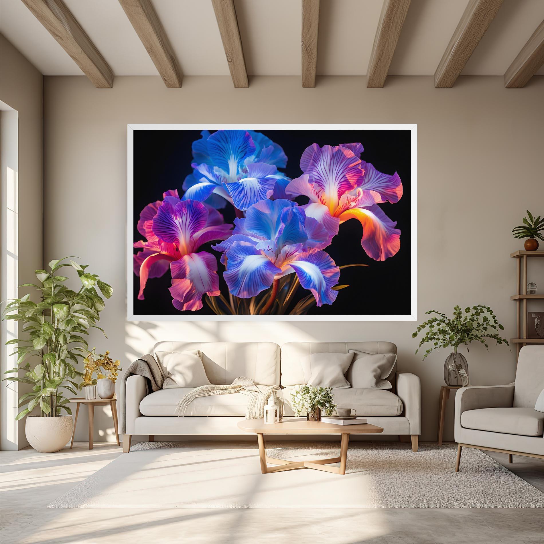 Tablou Canvas Blue Light Iris mockup 6