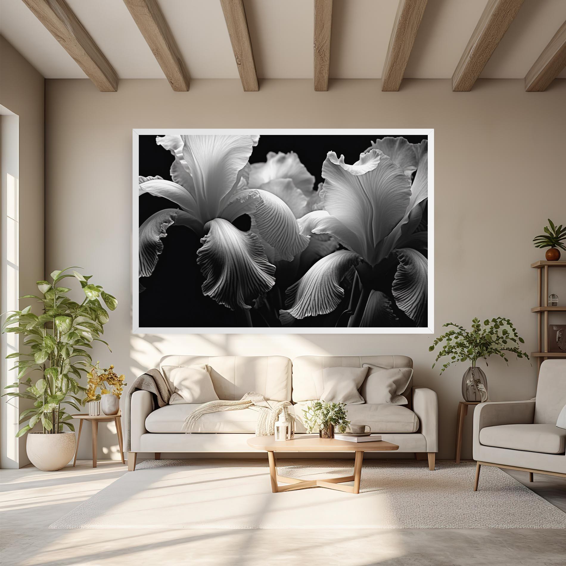 Tablou Canvas Grey Iris mockup 6