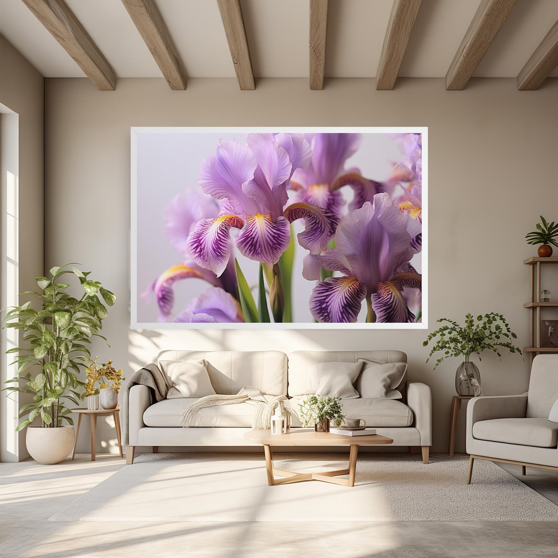 Tablou Canvas Iris In Vase mockup 6