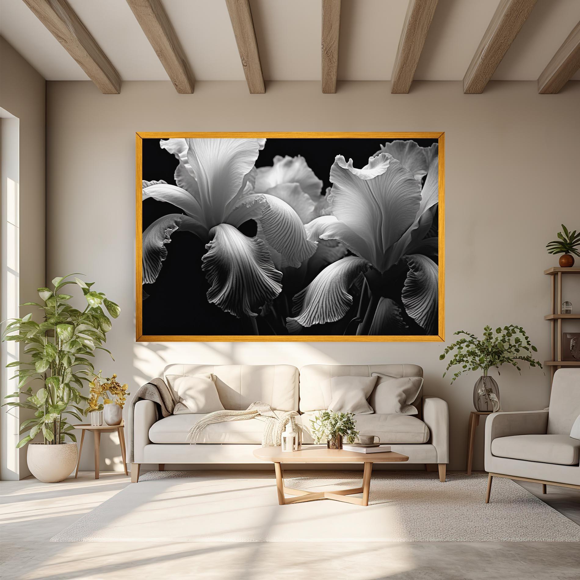 Tablou Canvas Grey Iris mockup 6