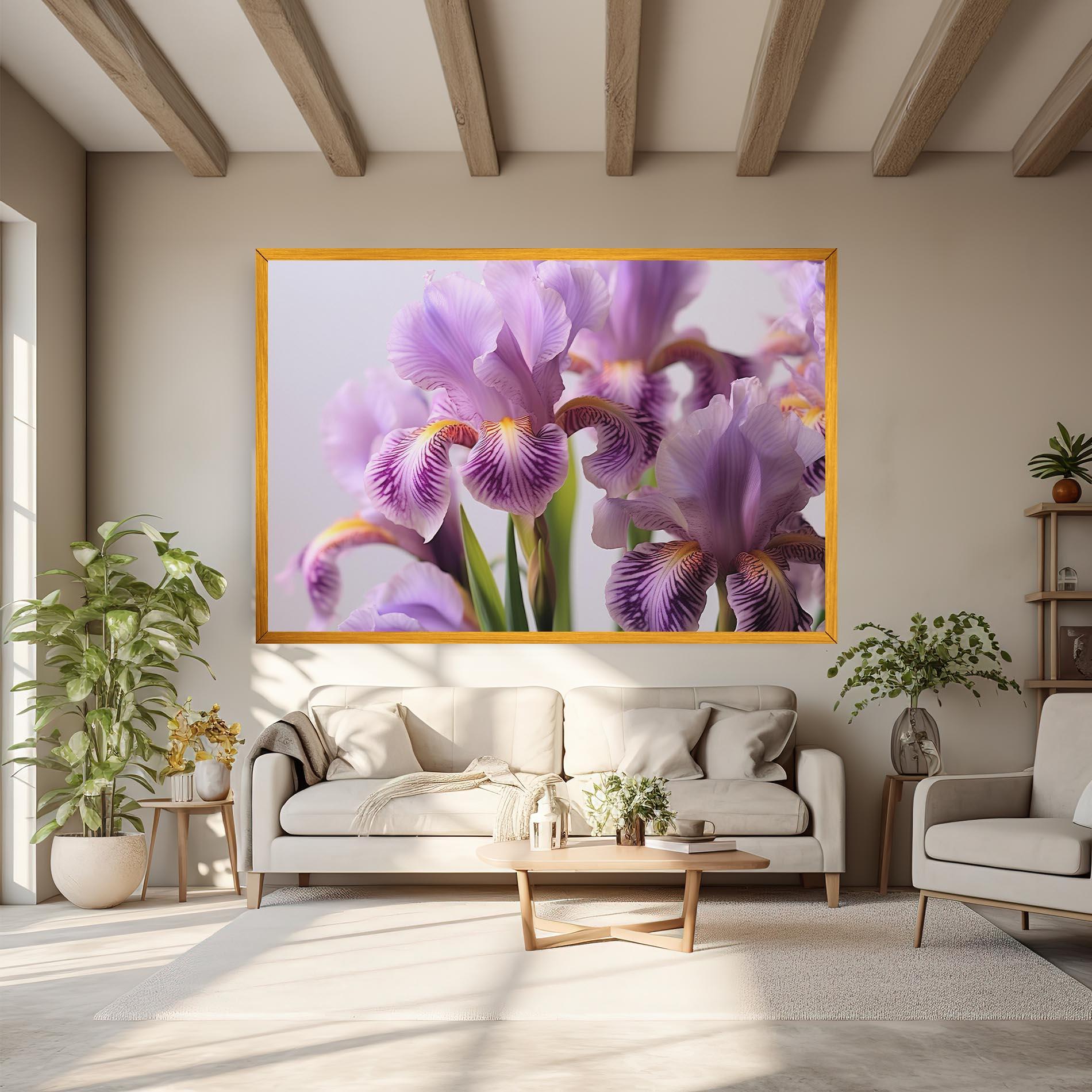 Tablou Canvas Iris In Vase mockup 6