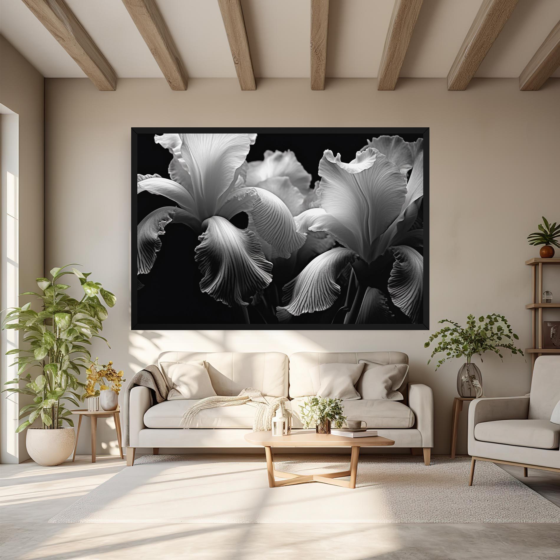 Tablou Canvas Grey Iris mockup 6