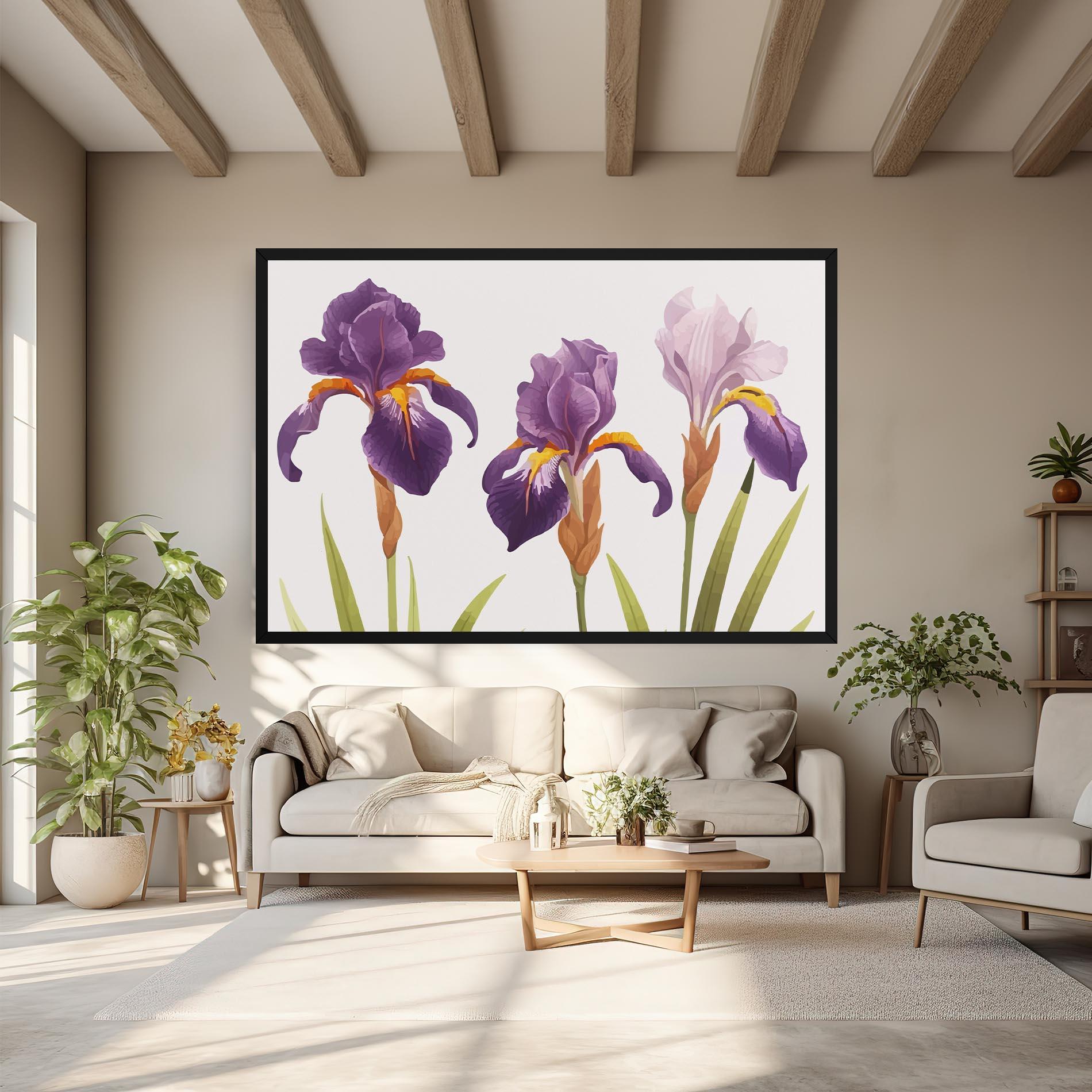 Tablou Canvas Iris Leaf mockup 6