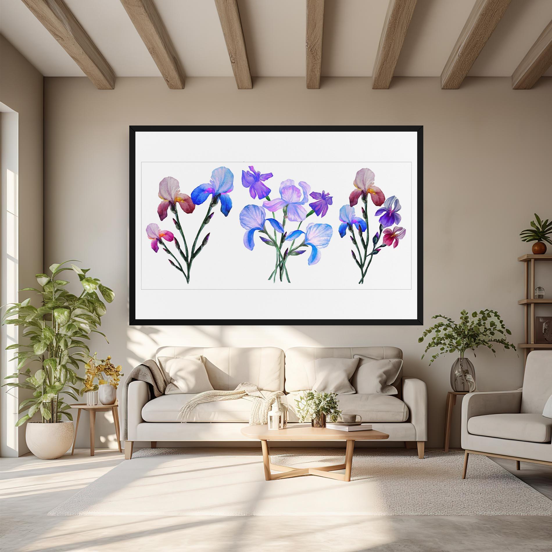 Tablou Canvas Iris Set mockup 6