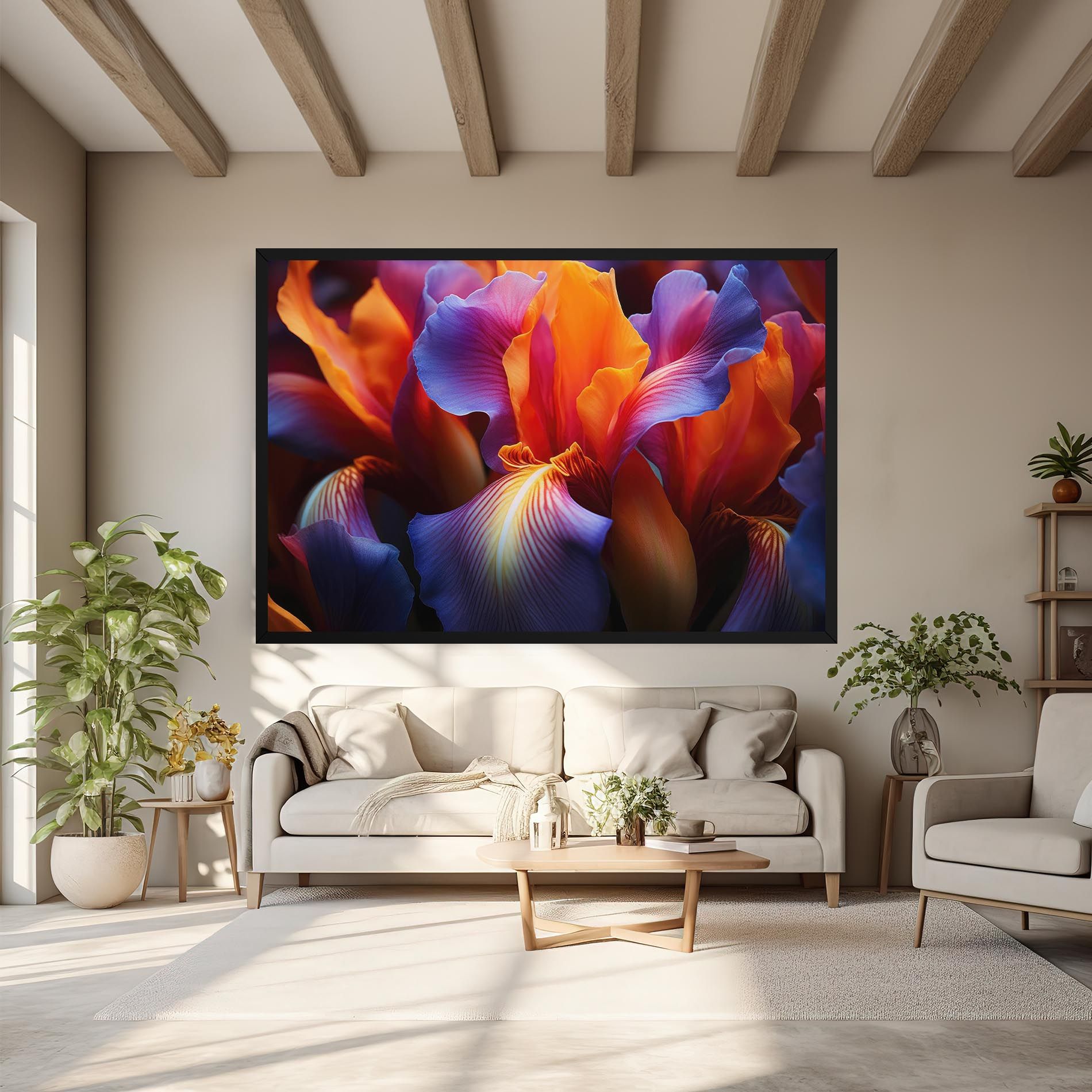 Orange Purple Iris mockup 6