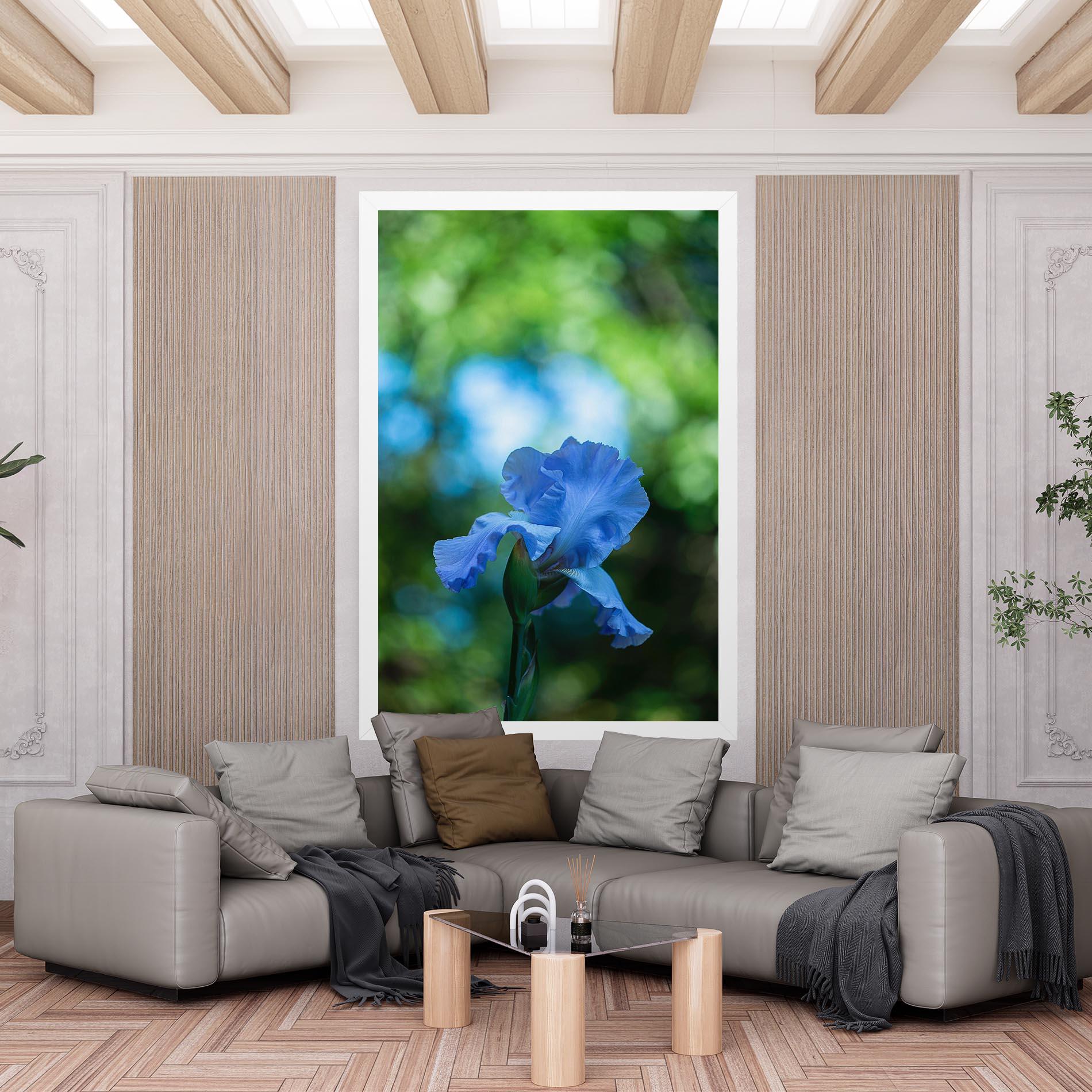 Tablou Canvas Blue Iris In The Garden mockup 6
