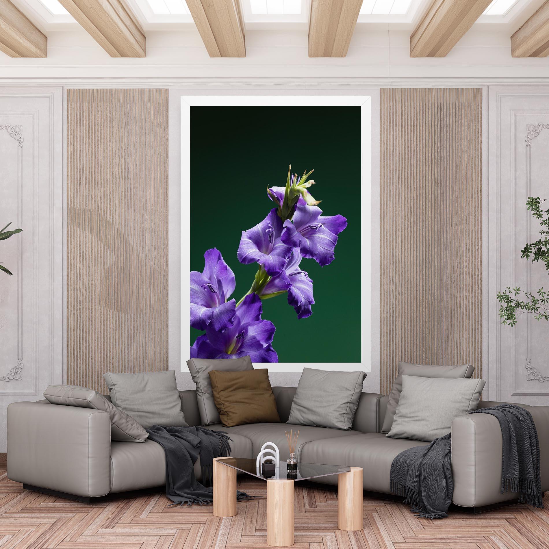 Tablou Canvas Iris On Green mockup 6