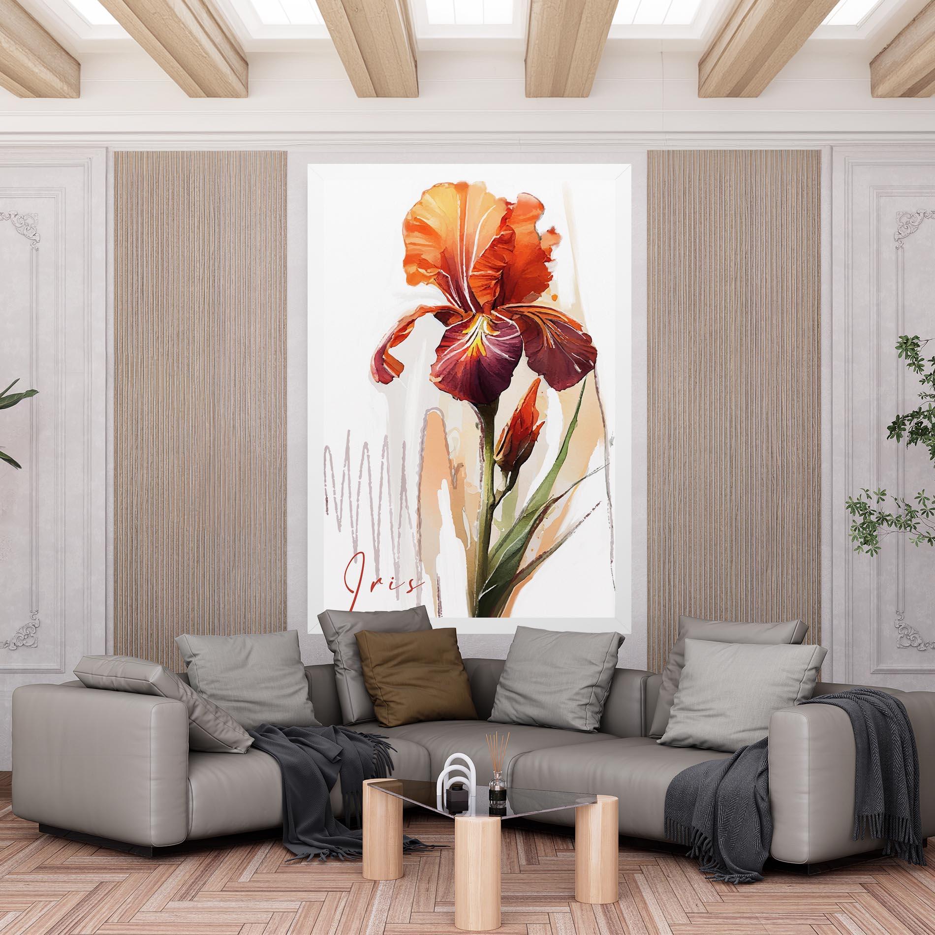 Tablou Canvas Orange Iris mockup 6