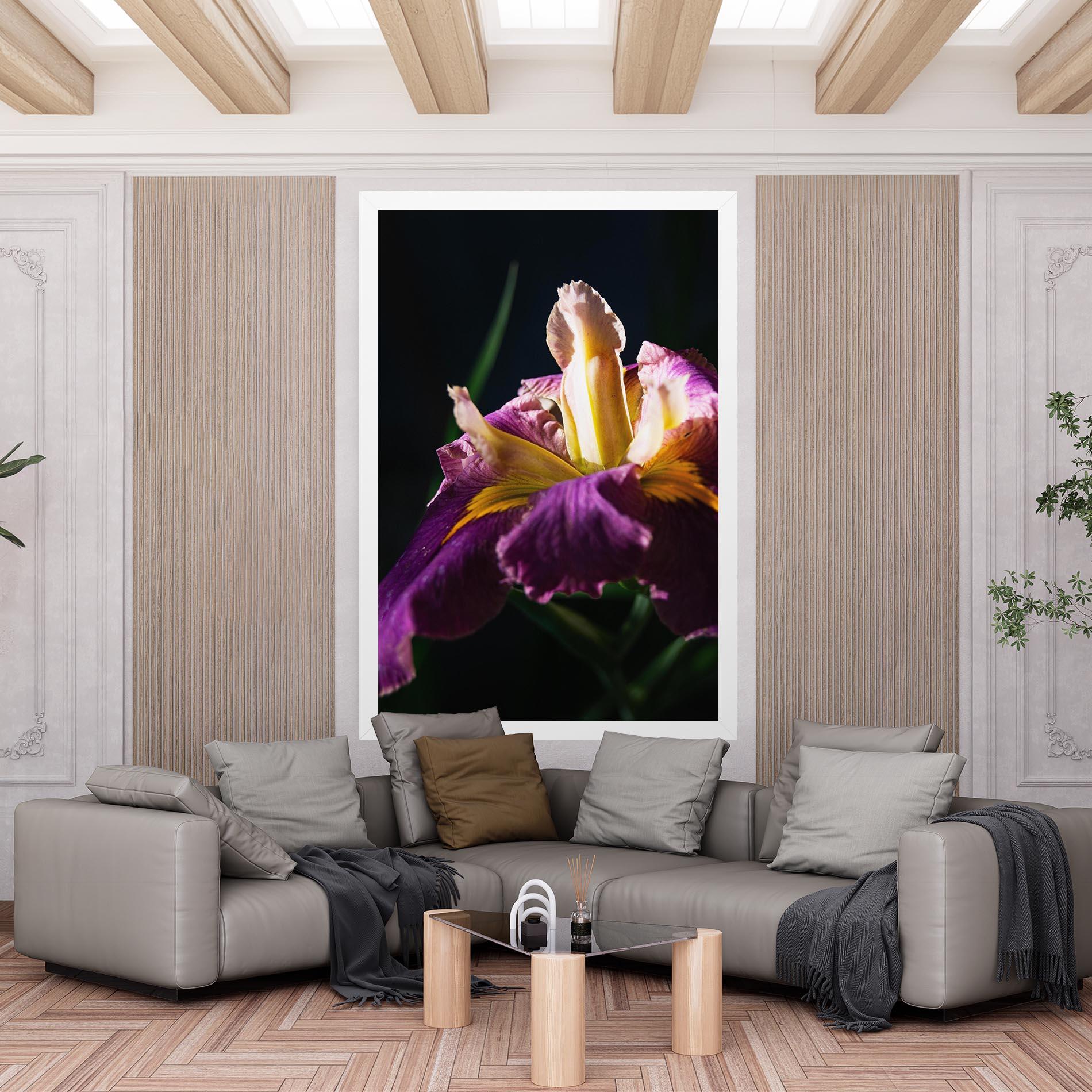 Tablou Canvas Pastel Yellow Iris mockup 6