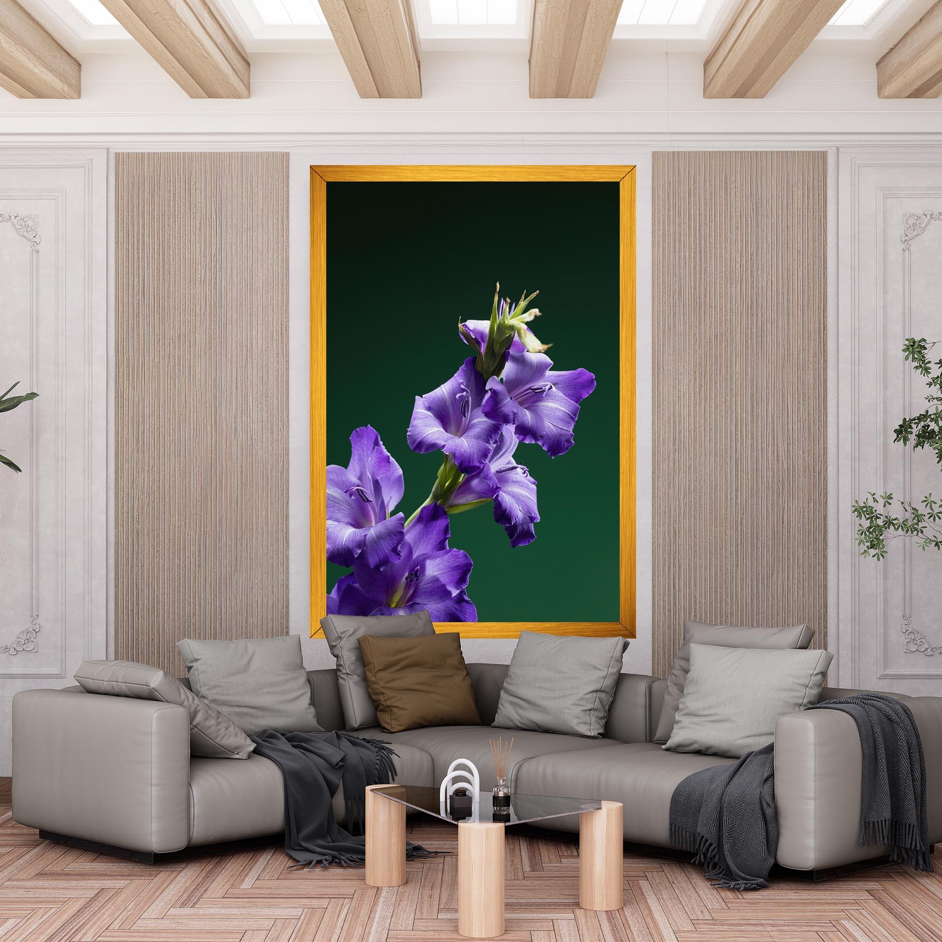 Tablou Canvas Iris On Green mockup 6
