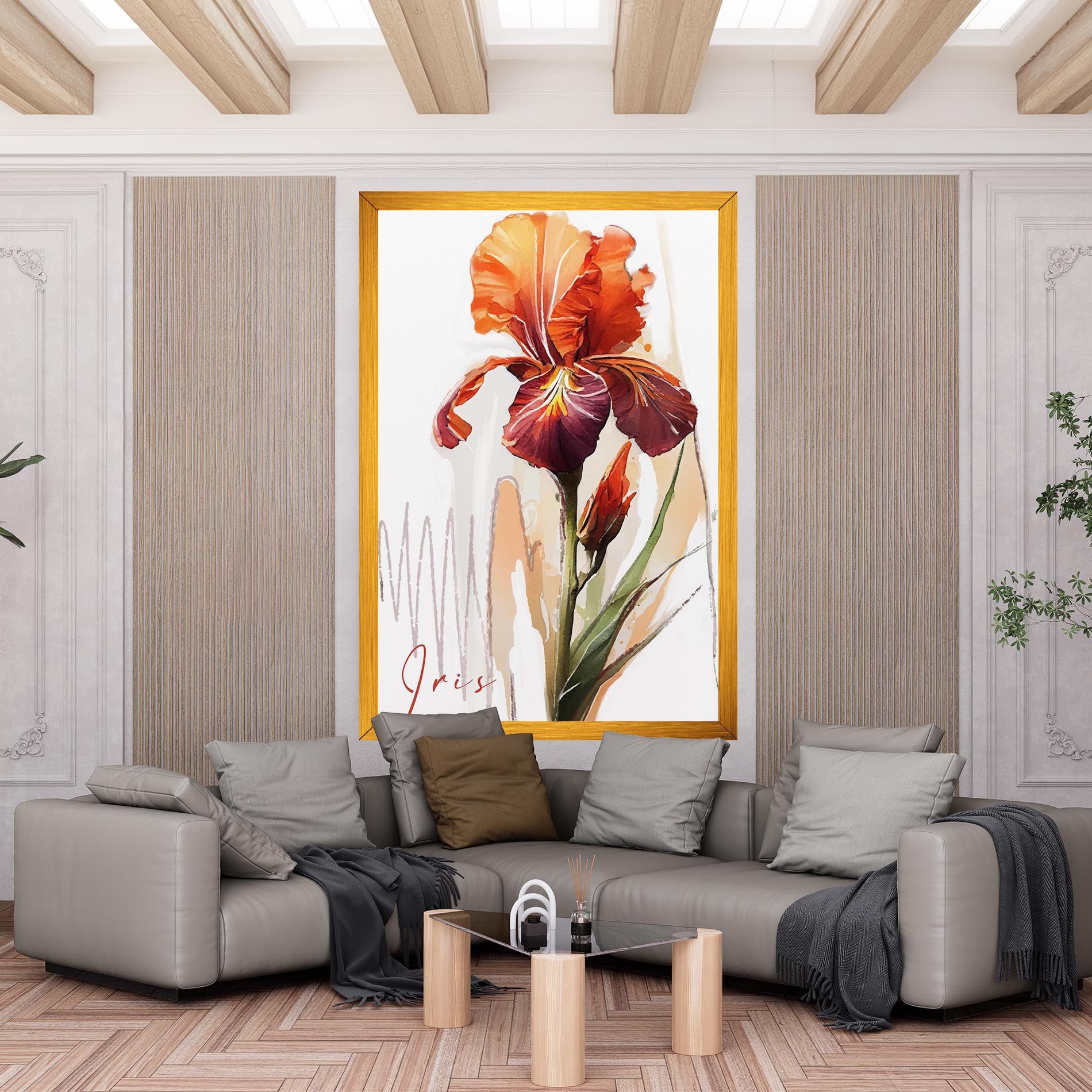 Orange Iris mockup 6