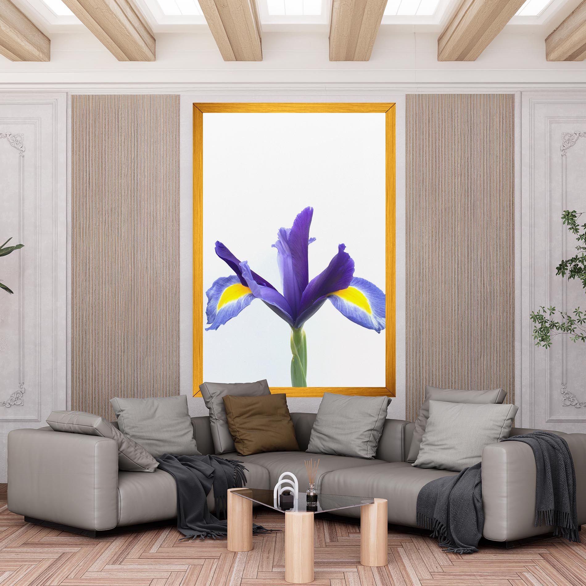 Yellow Color Iris mockup 6
