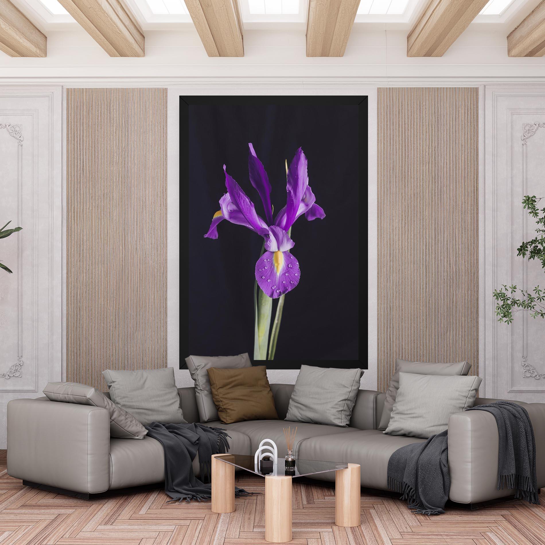 Tablou Canvas Fresh Purple Iris mockup 6