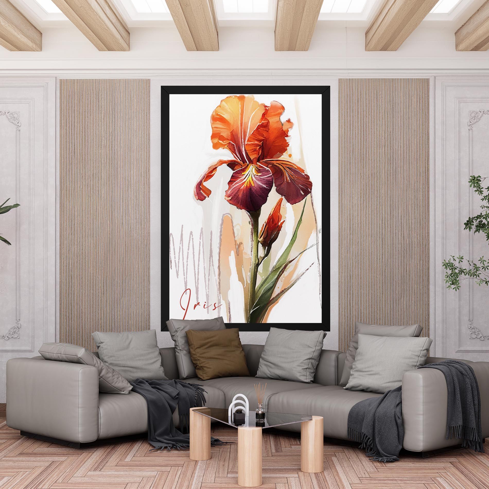 Orange Iris mockup 6