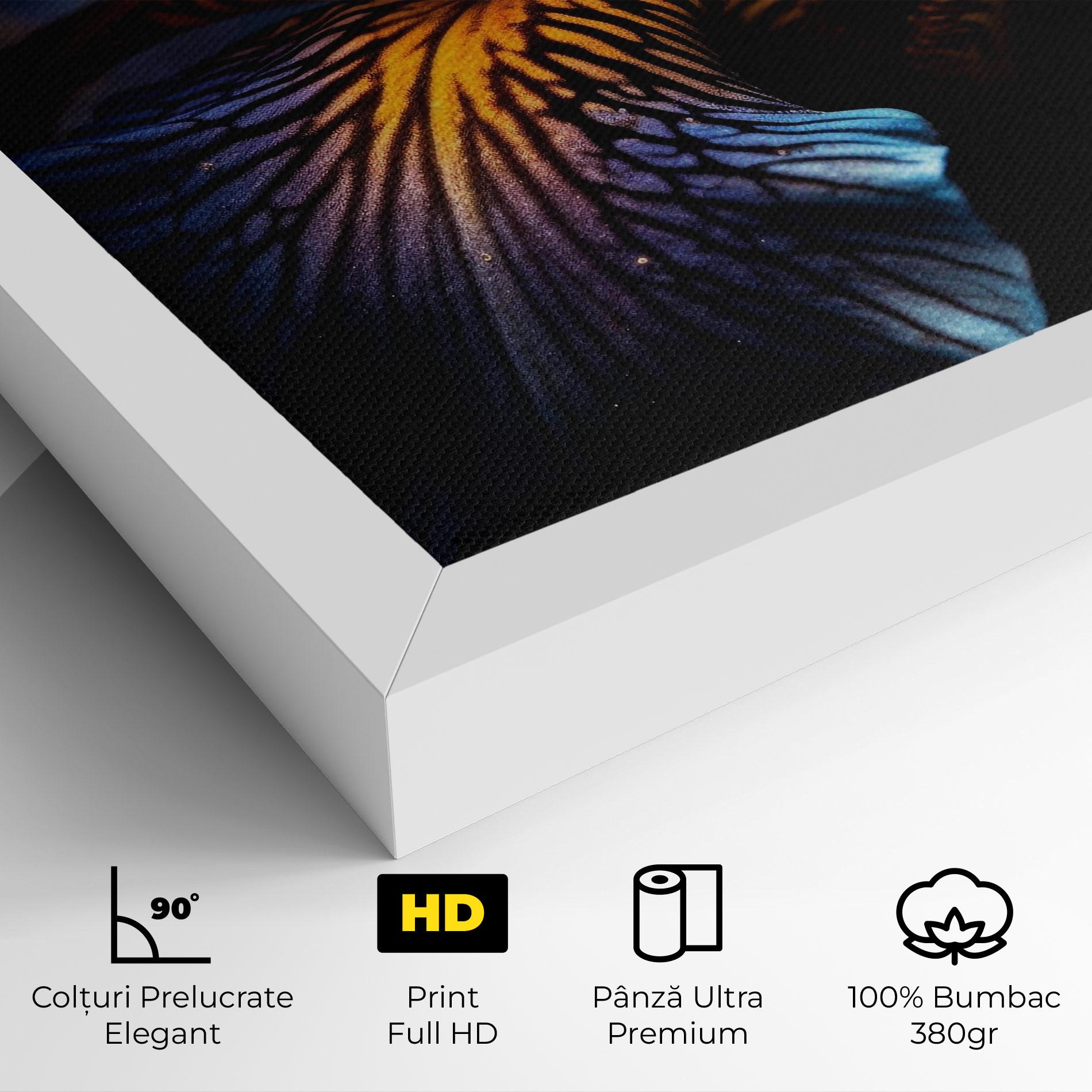 Tablou Canvas Dark Yellow Iris mockup 4