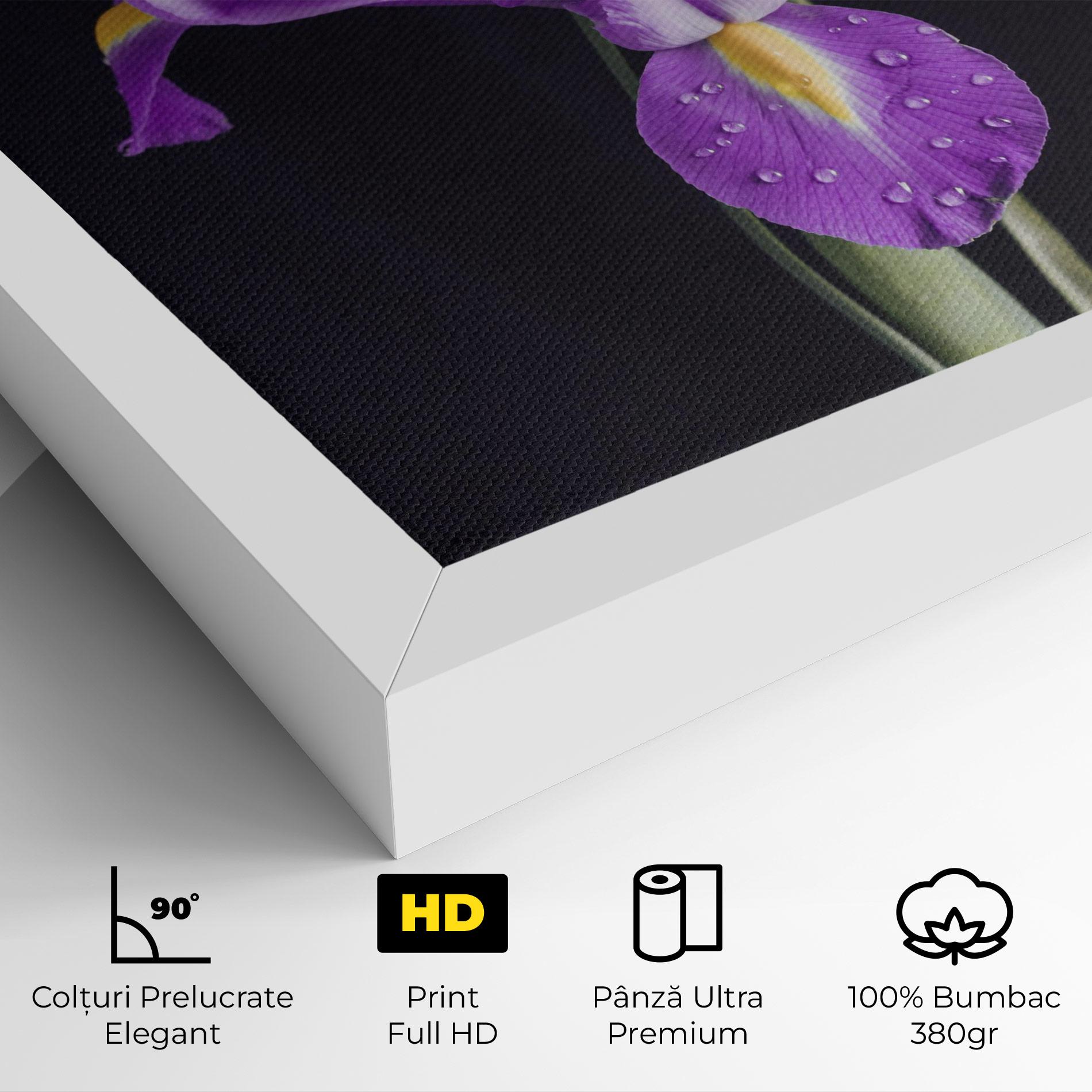Tablou Canvas Fresh Purple Iris mockup 4