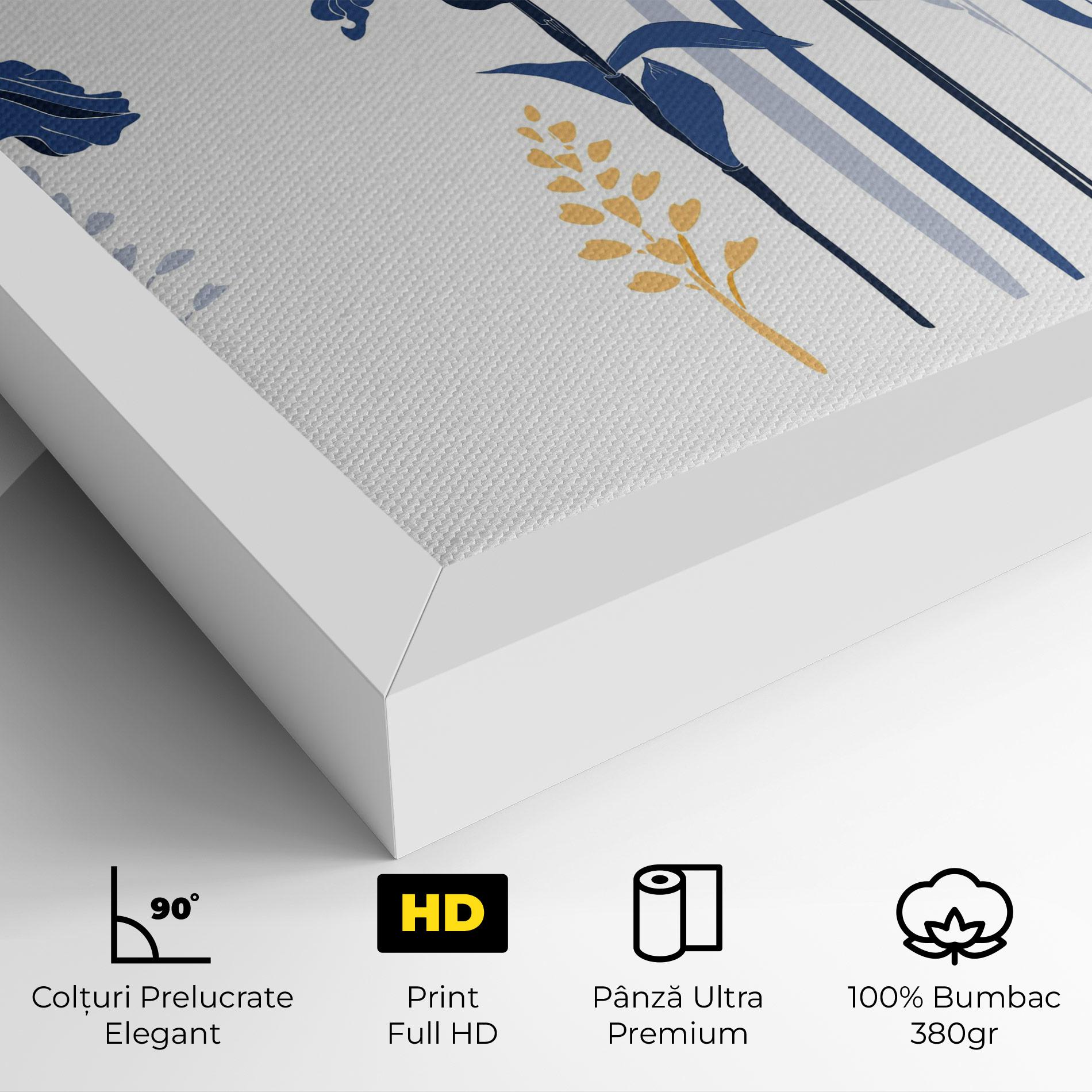 Tablou Canvas Iris Blue Art mockup 4