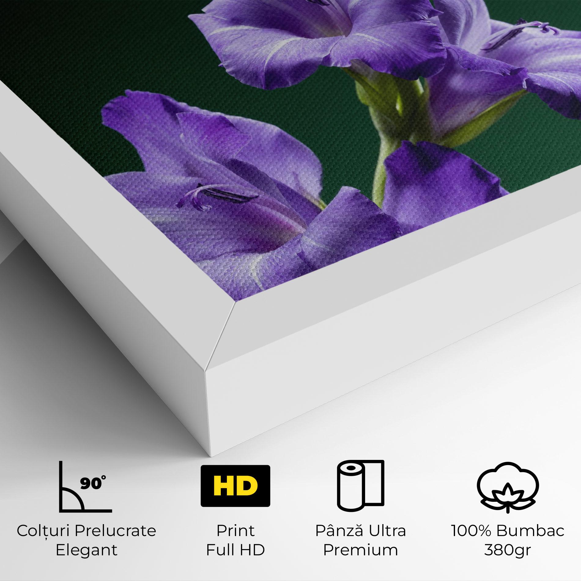 Tablou Canvas Iris On Green mockup 4