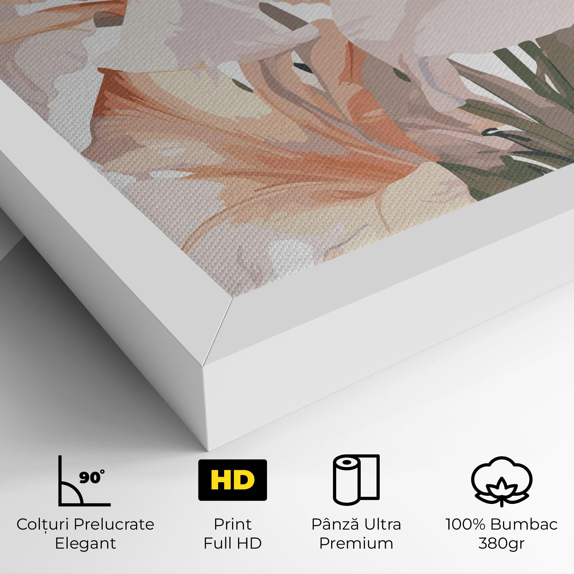 Tablou Canvas Light Orange Iris mockup 4