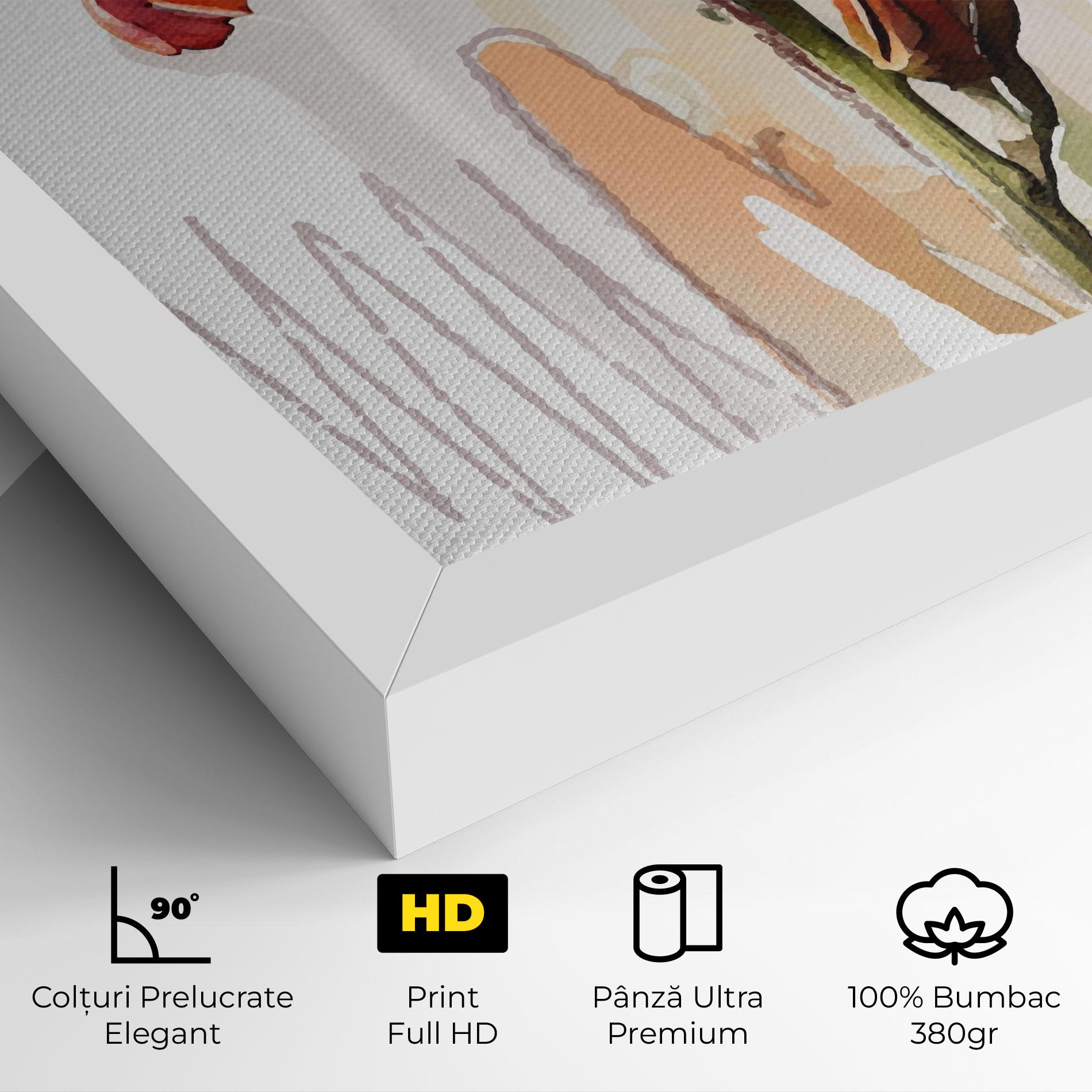 Tablou Canvas Orange Iris mockup 4