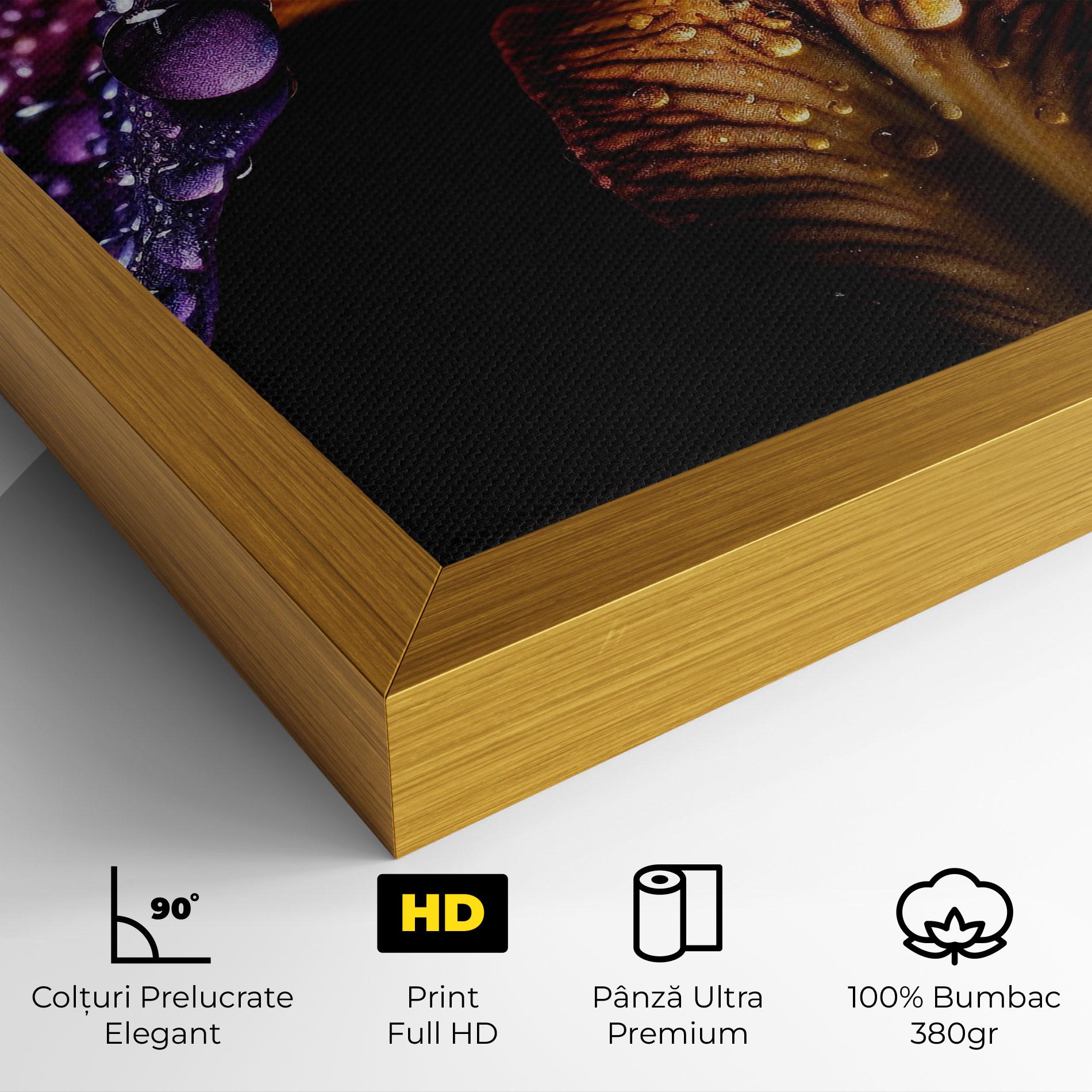 Tablou Canvas Dark Iris After Rain mockup 4