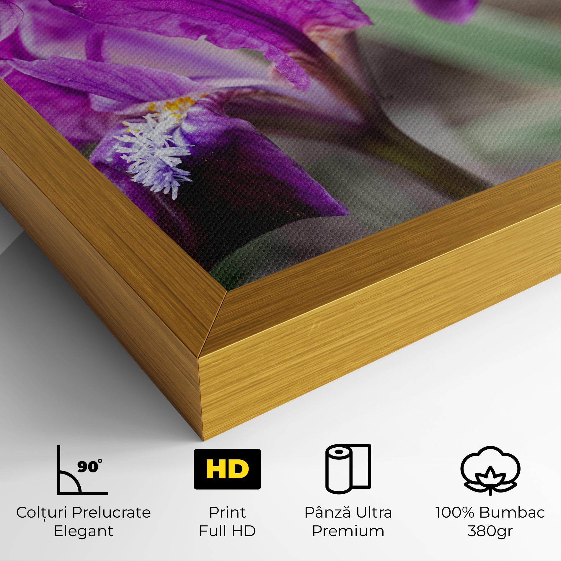 Tablou Canvas Dark Pink Iris mockup 4