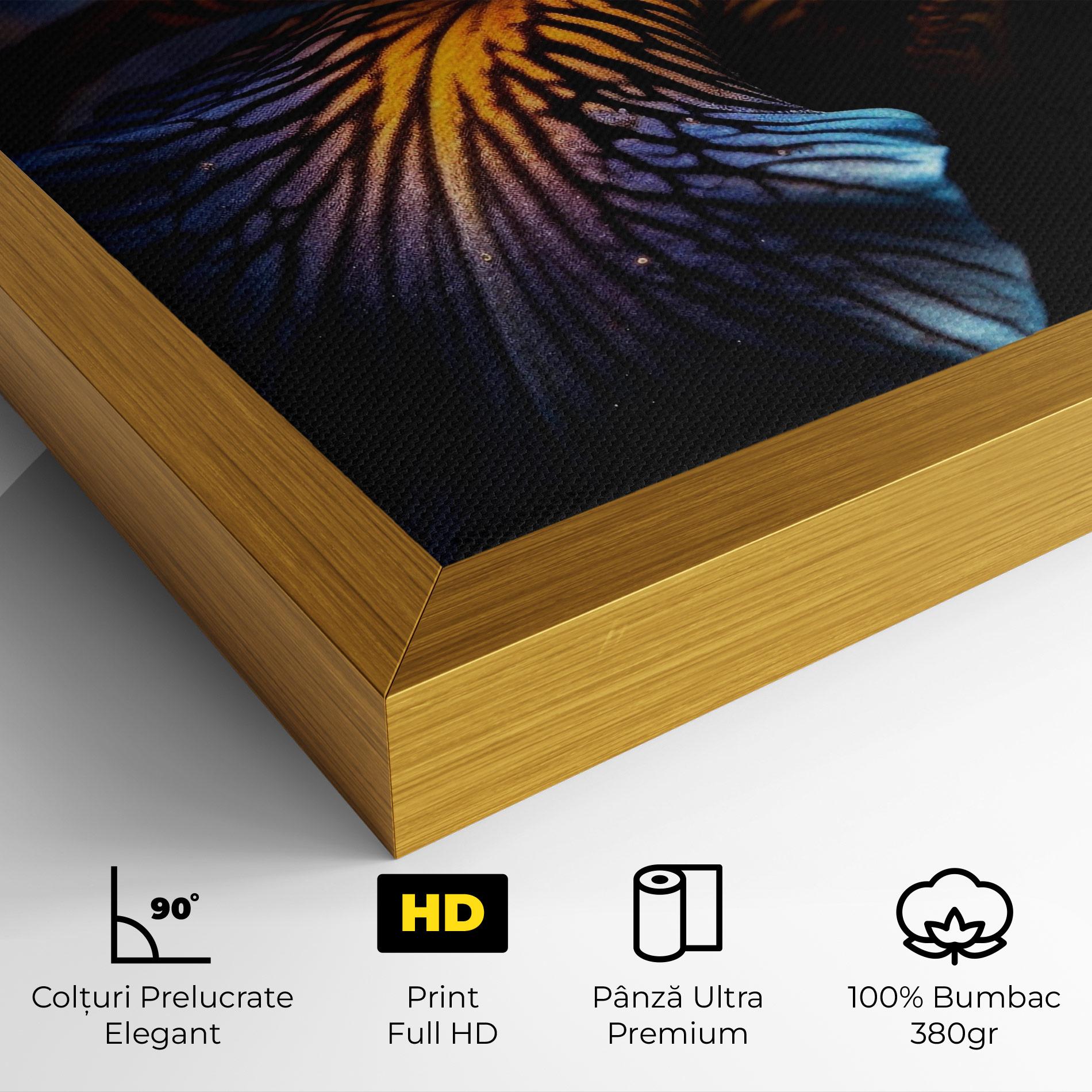 Tablou Canvas Dark Yellow Iris mockup 4