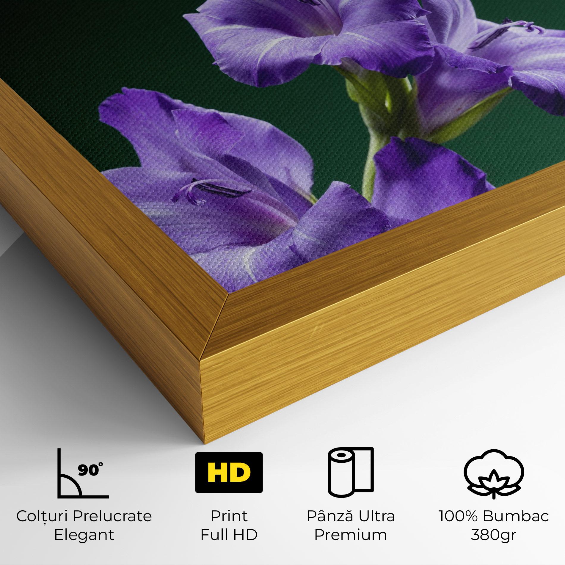Tablou Canvas Iris On Green mockup 4
