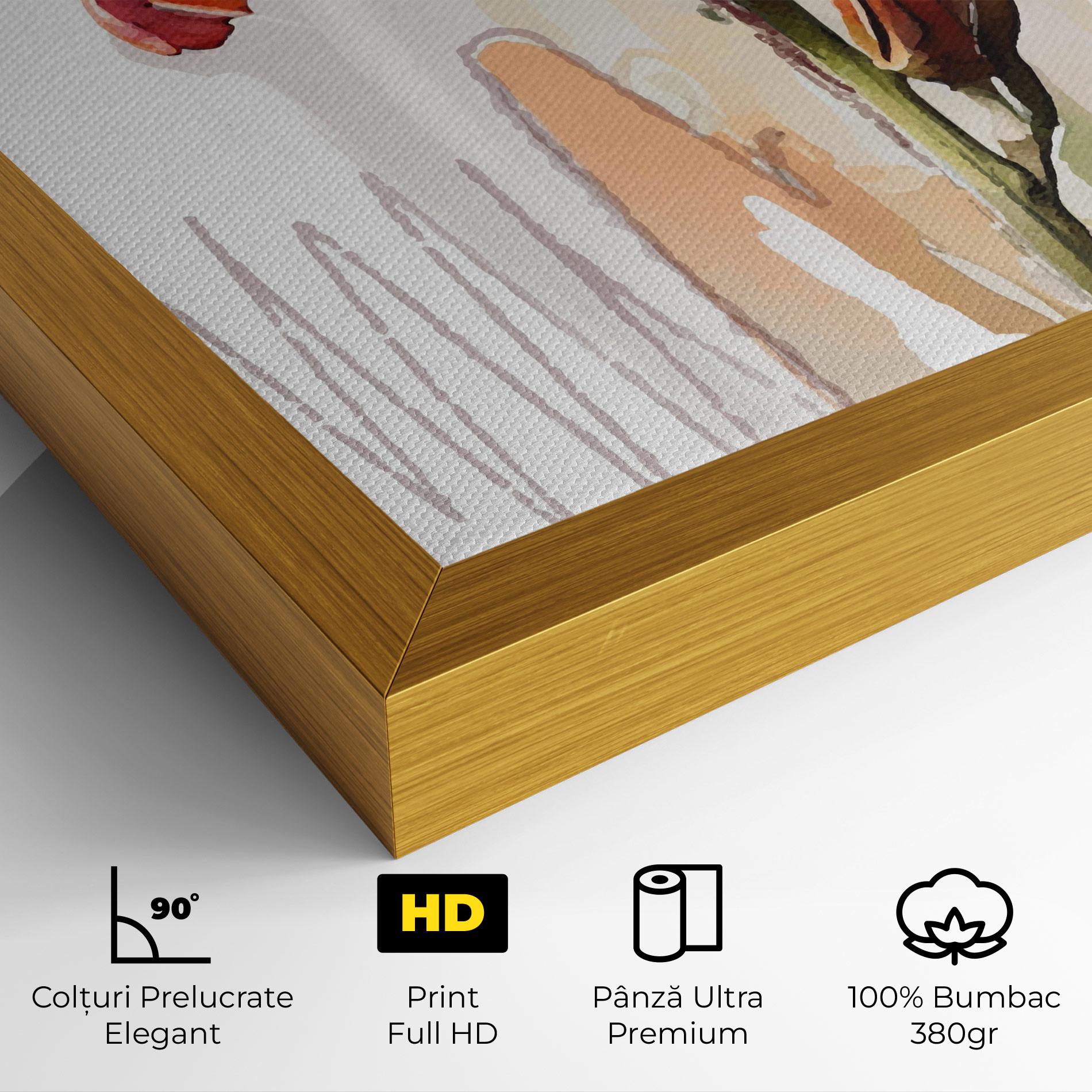 Tablou Canvas Orange Iris mockup 4