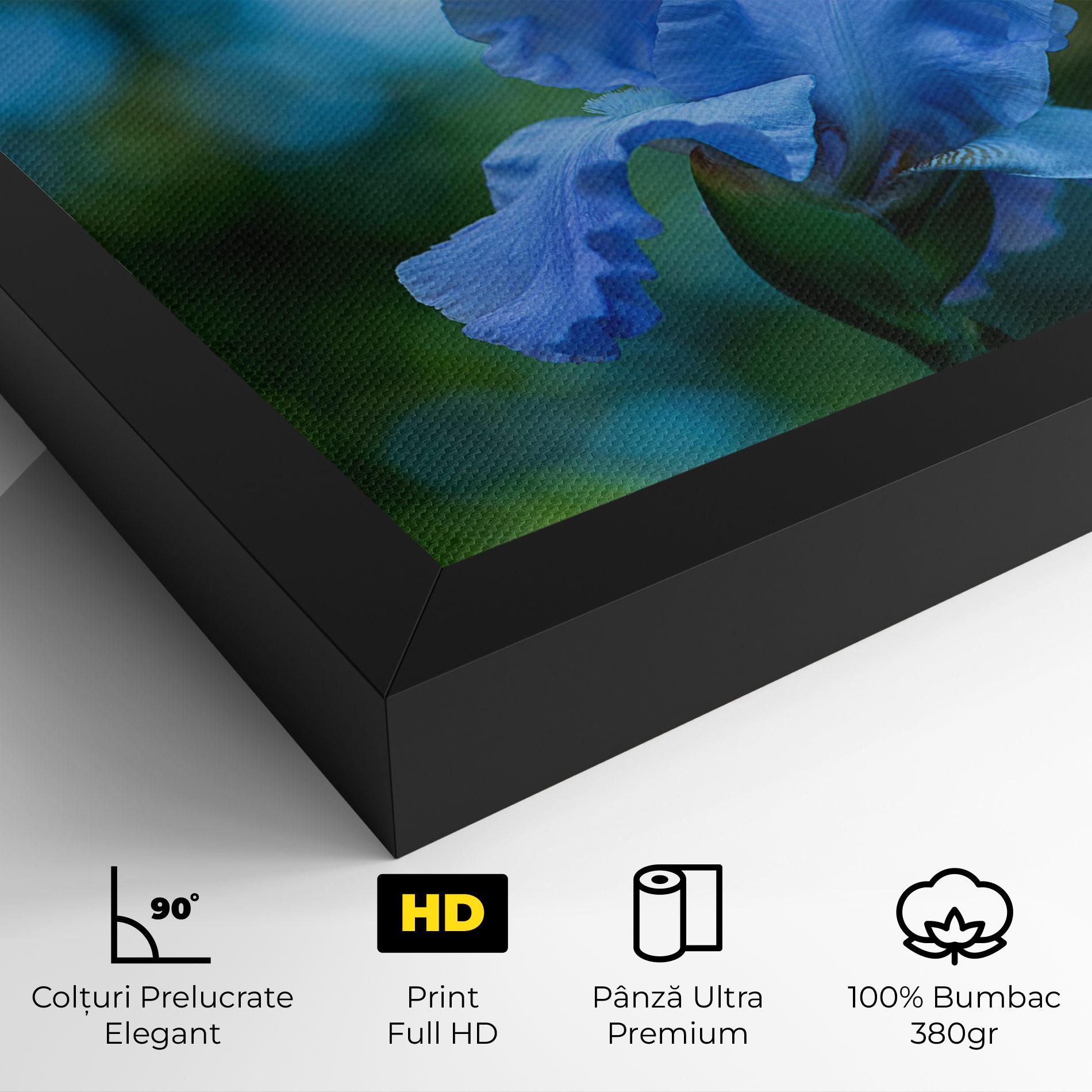 Tablou Canvas Blue Iris In The Garden mockup 4