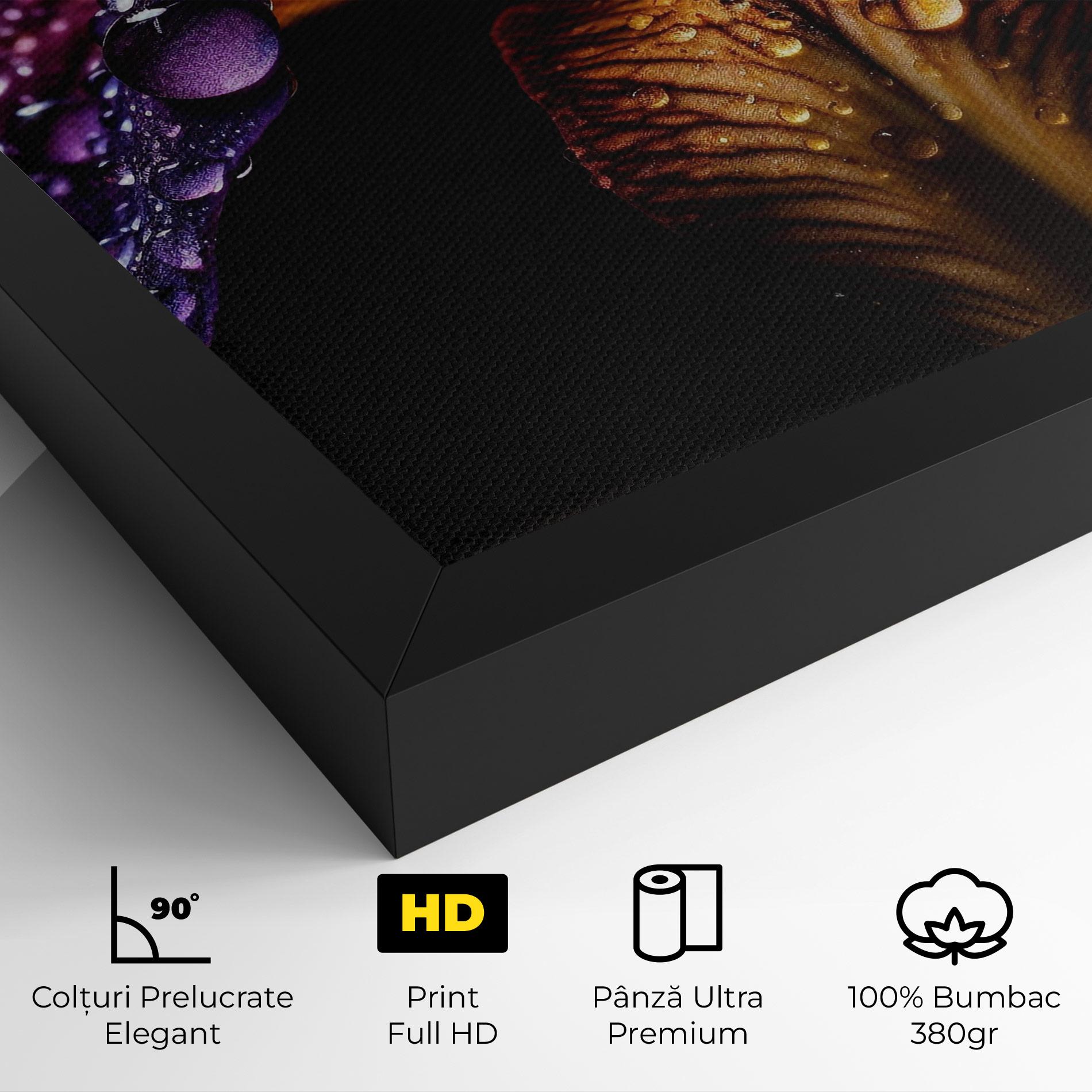 Tablou Canvas Dark Iris After Rain mockup 4