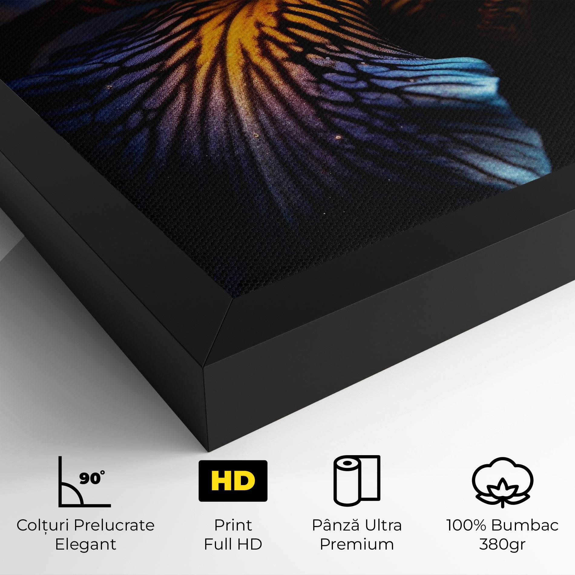 Tablou Canvas Dark Yellow Iris mockup 4