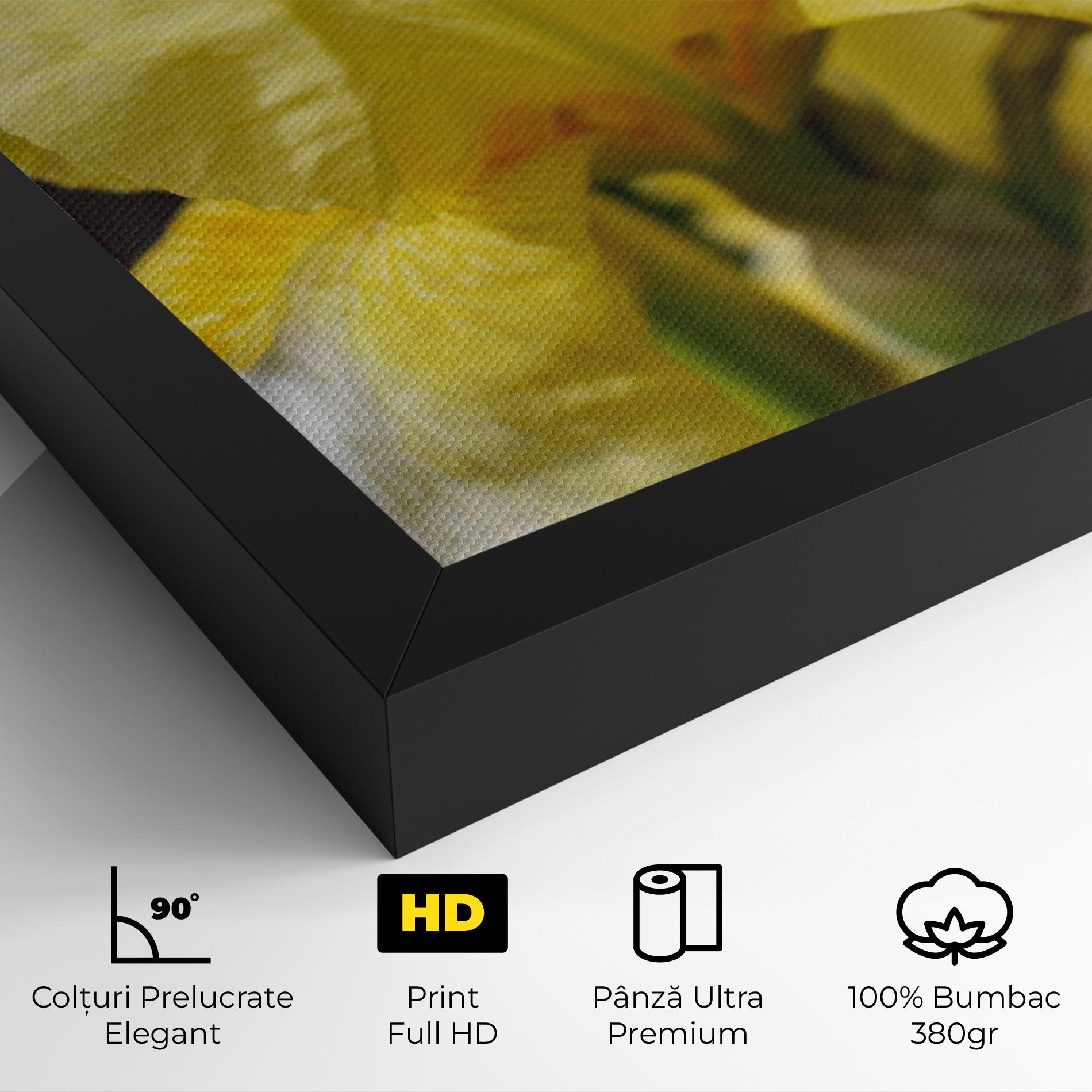 Tablou Canvas Garden Yellow Iris mockup 4