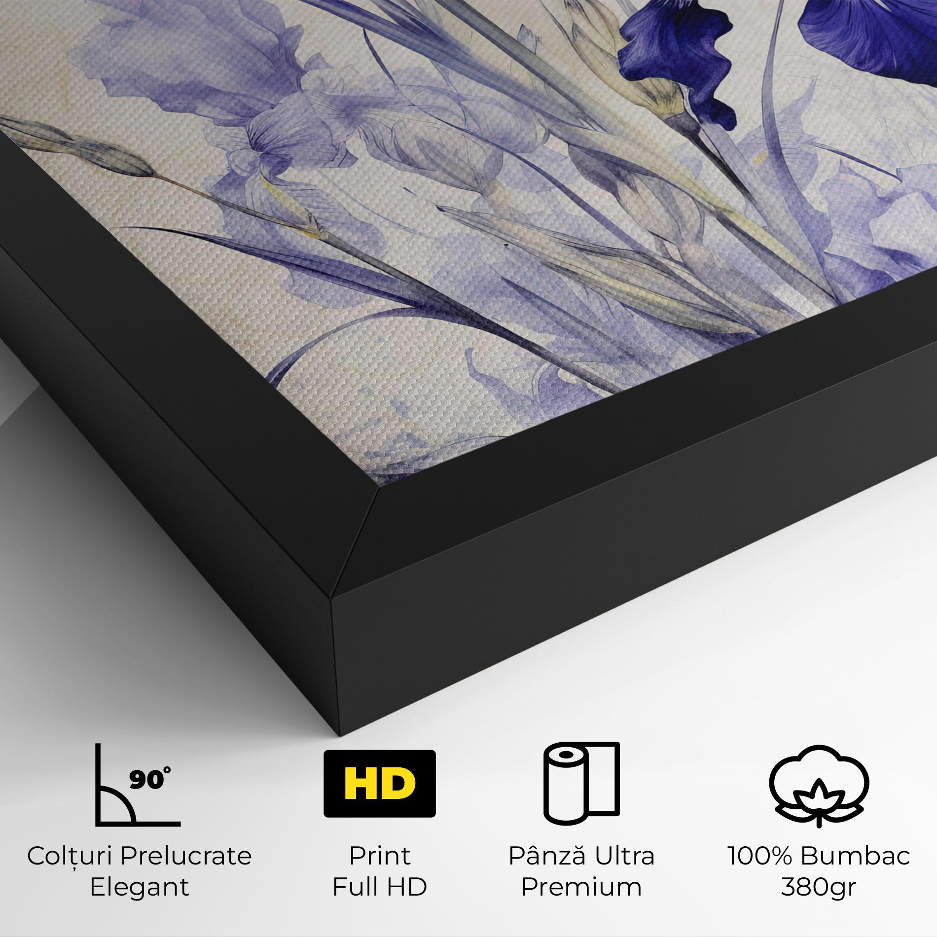 Tablou Canvas Irises Painting mockup 4