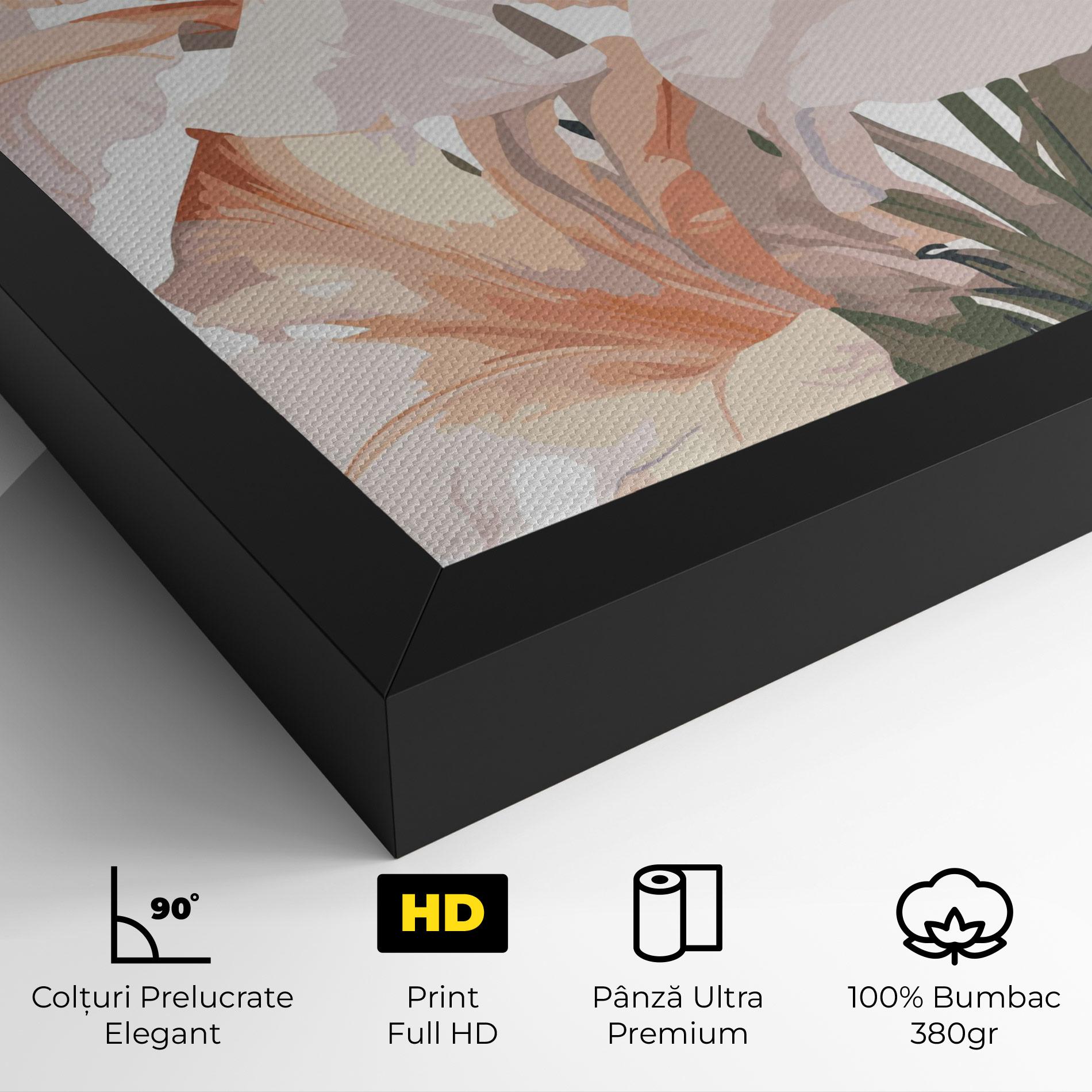 Tablou Canvas Light Orange Iris mockup 4