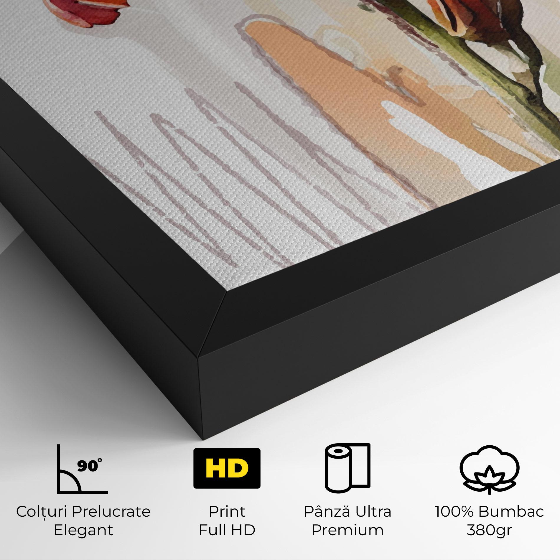 Tablou Canvas Orange Iris mockup 4