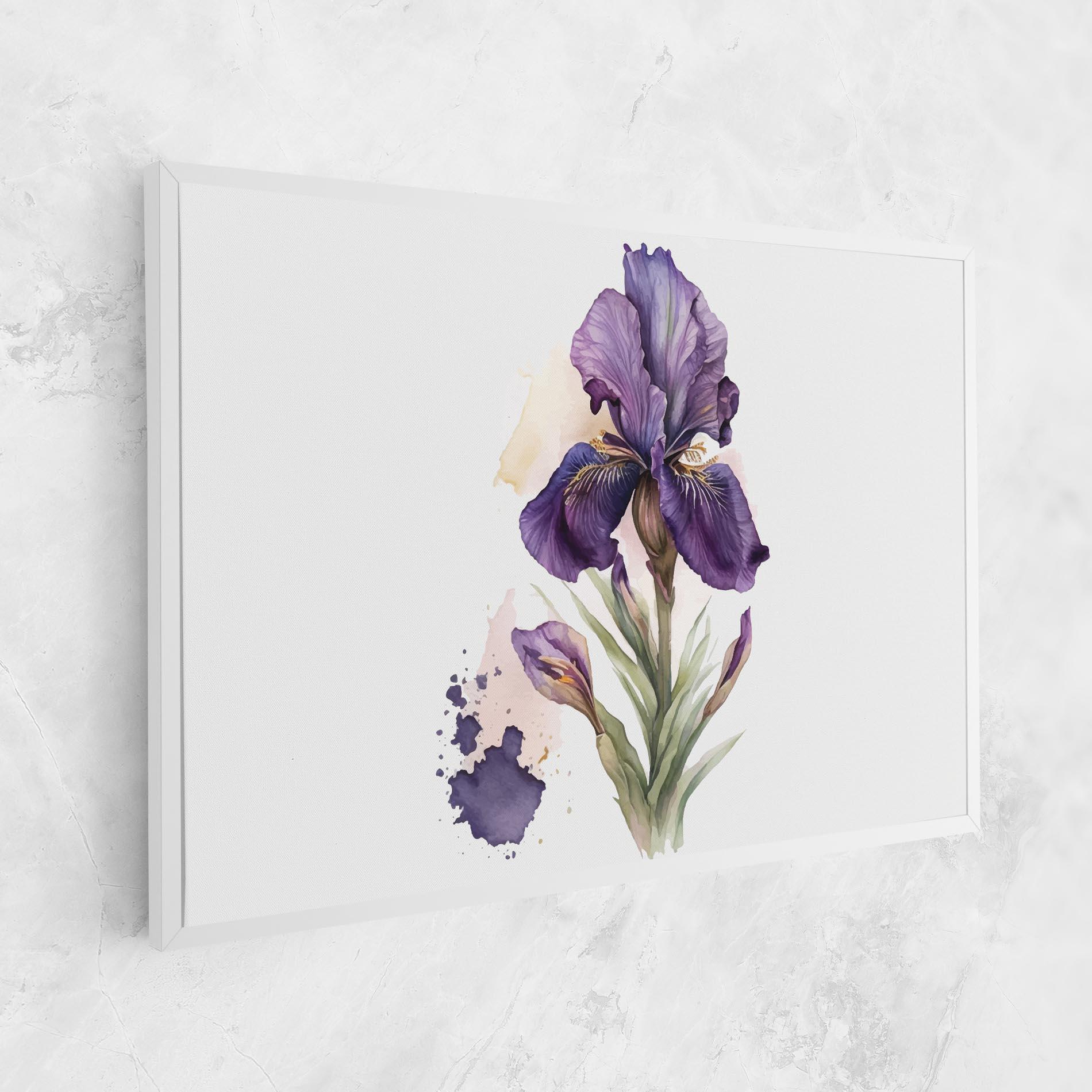 Tablou Canvas Beautiful Purple Iris mockup 1