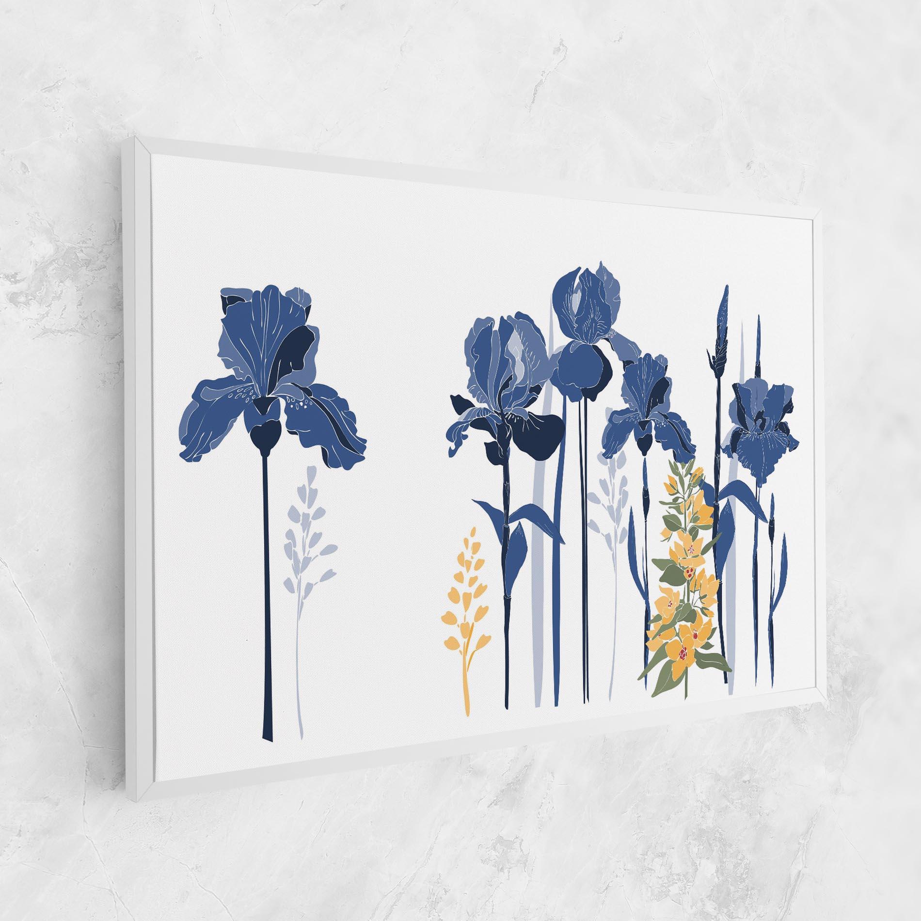 Tablou Canvas Iris Blue Art mockup 1