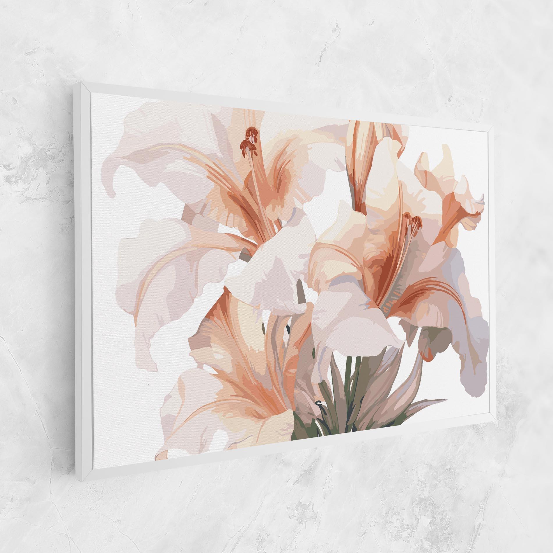 Tablou Canvas Light Orange Iris mockup 1